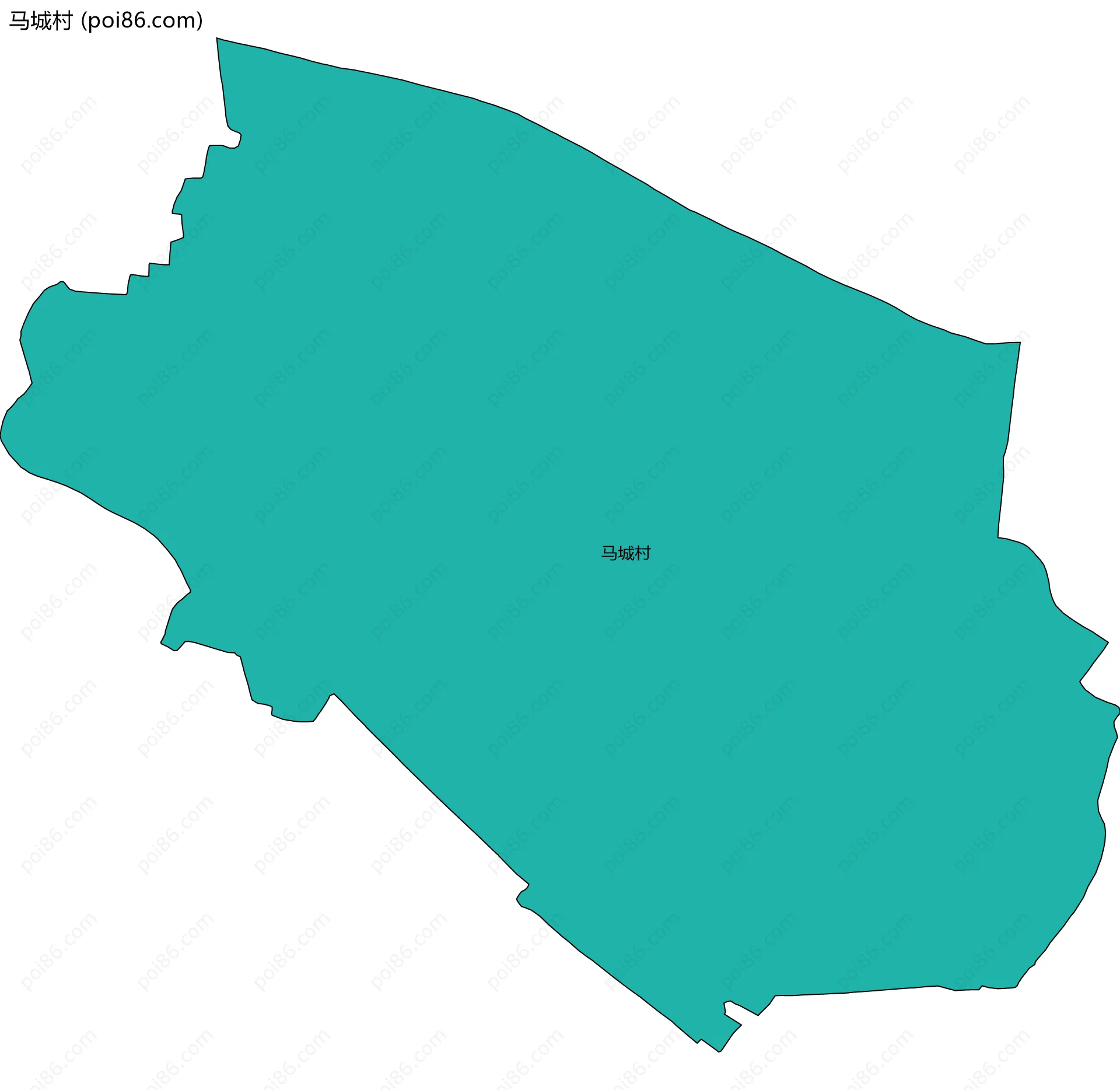 马城村边界地图