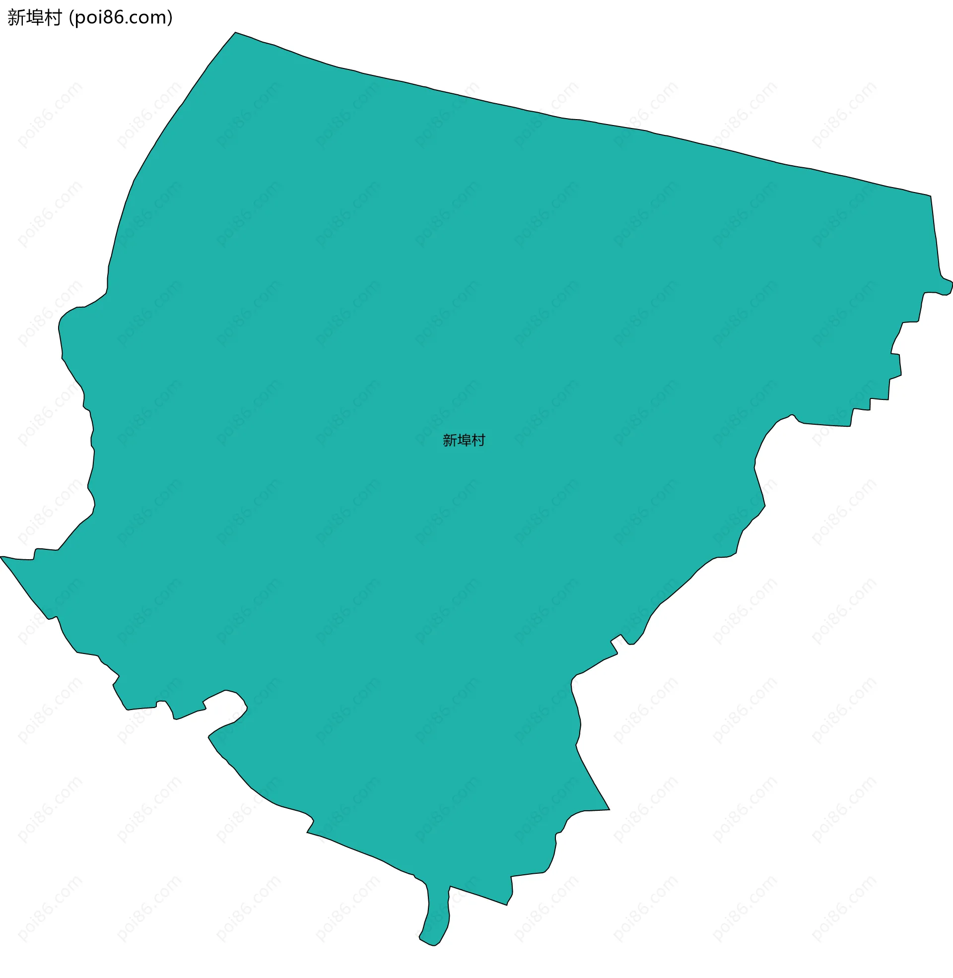 新埠村边界地图