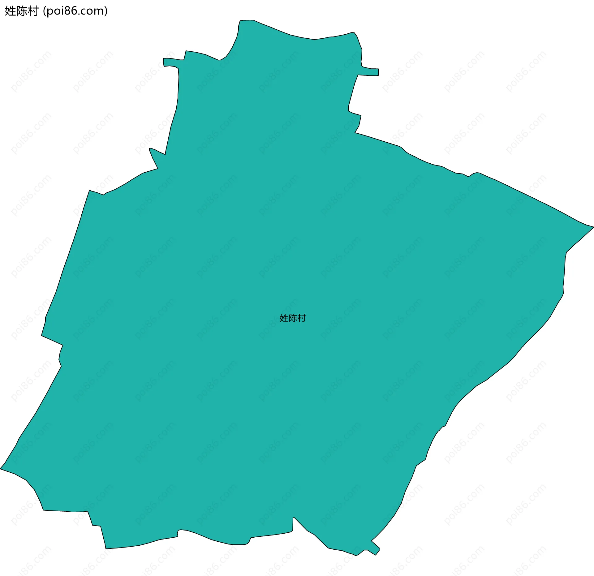 姓陈村边界地图