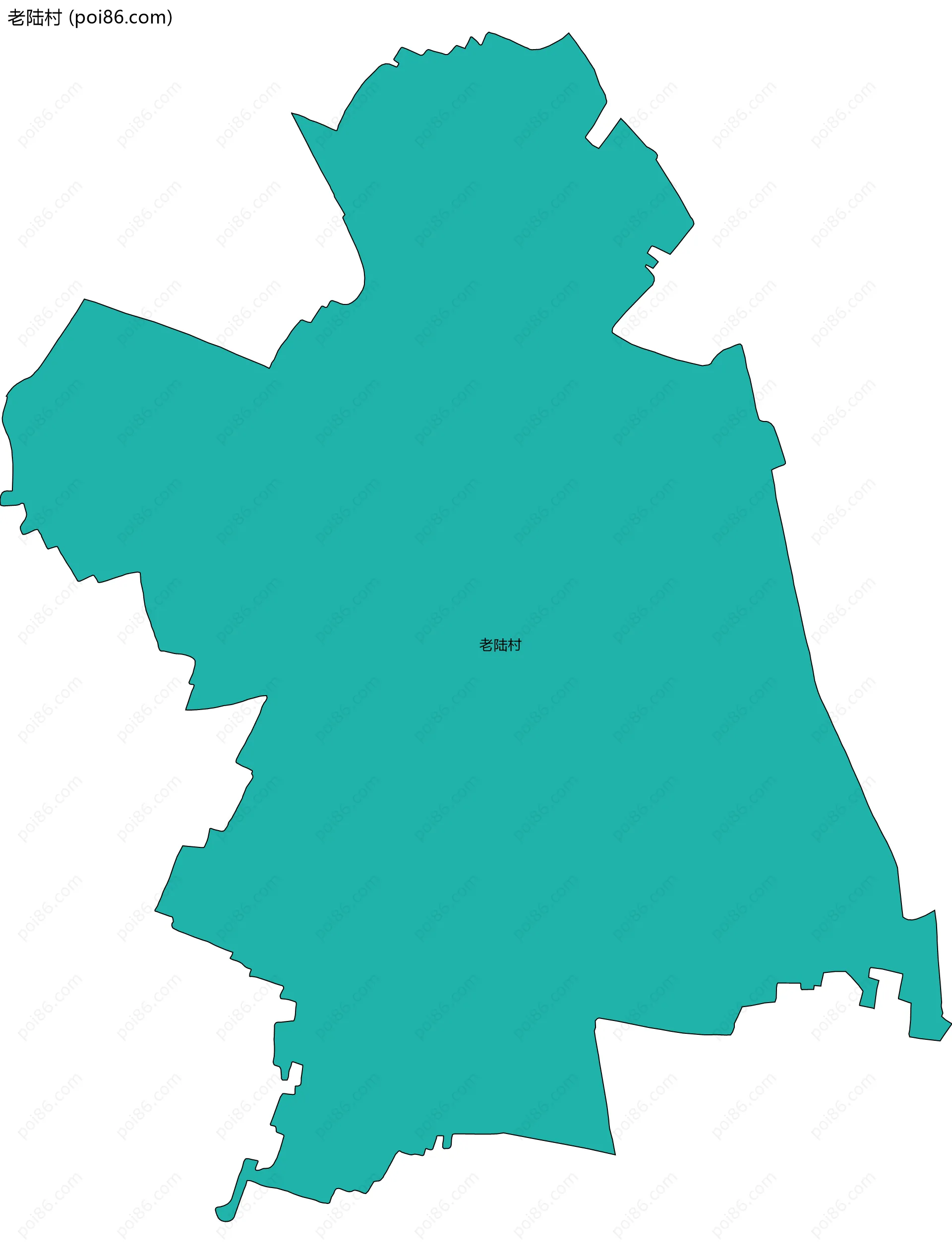 老陆村边界地图