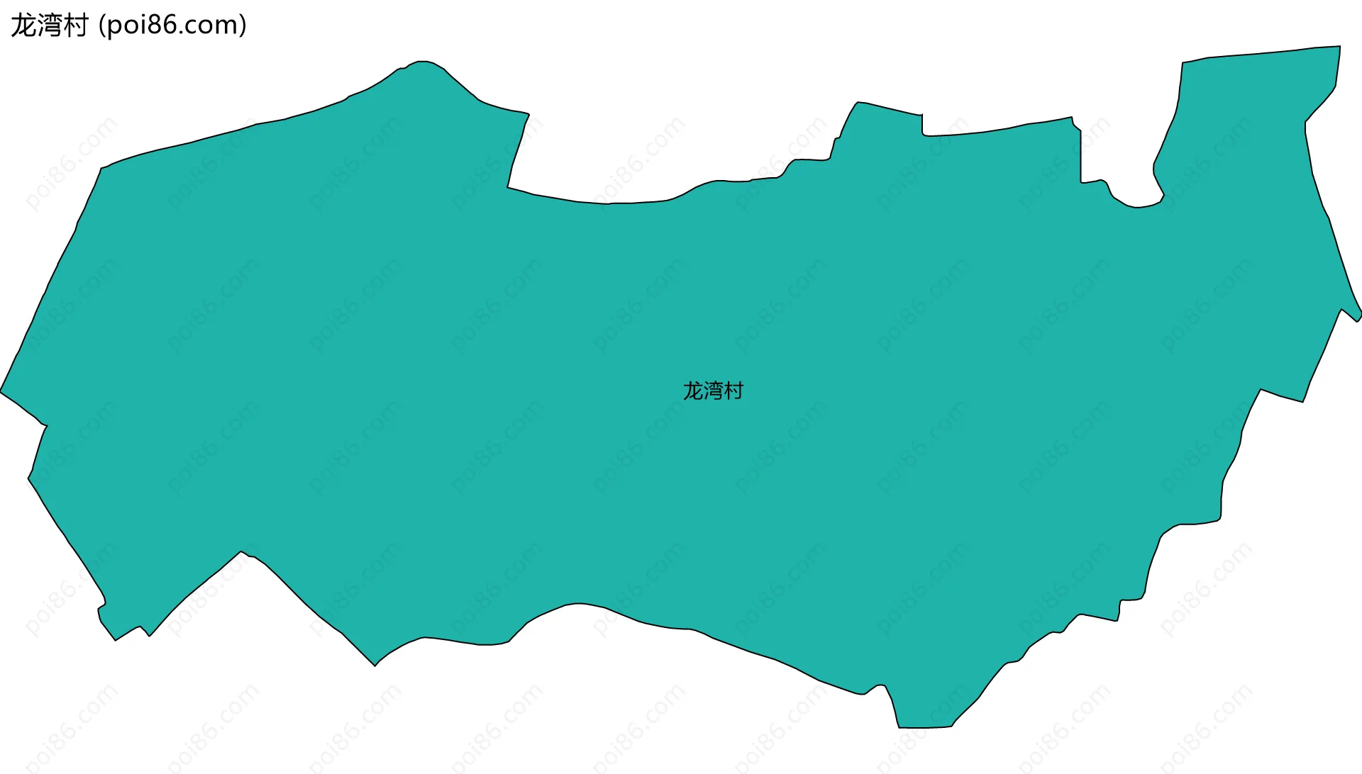 龙湾村边界地图