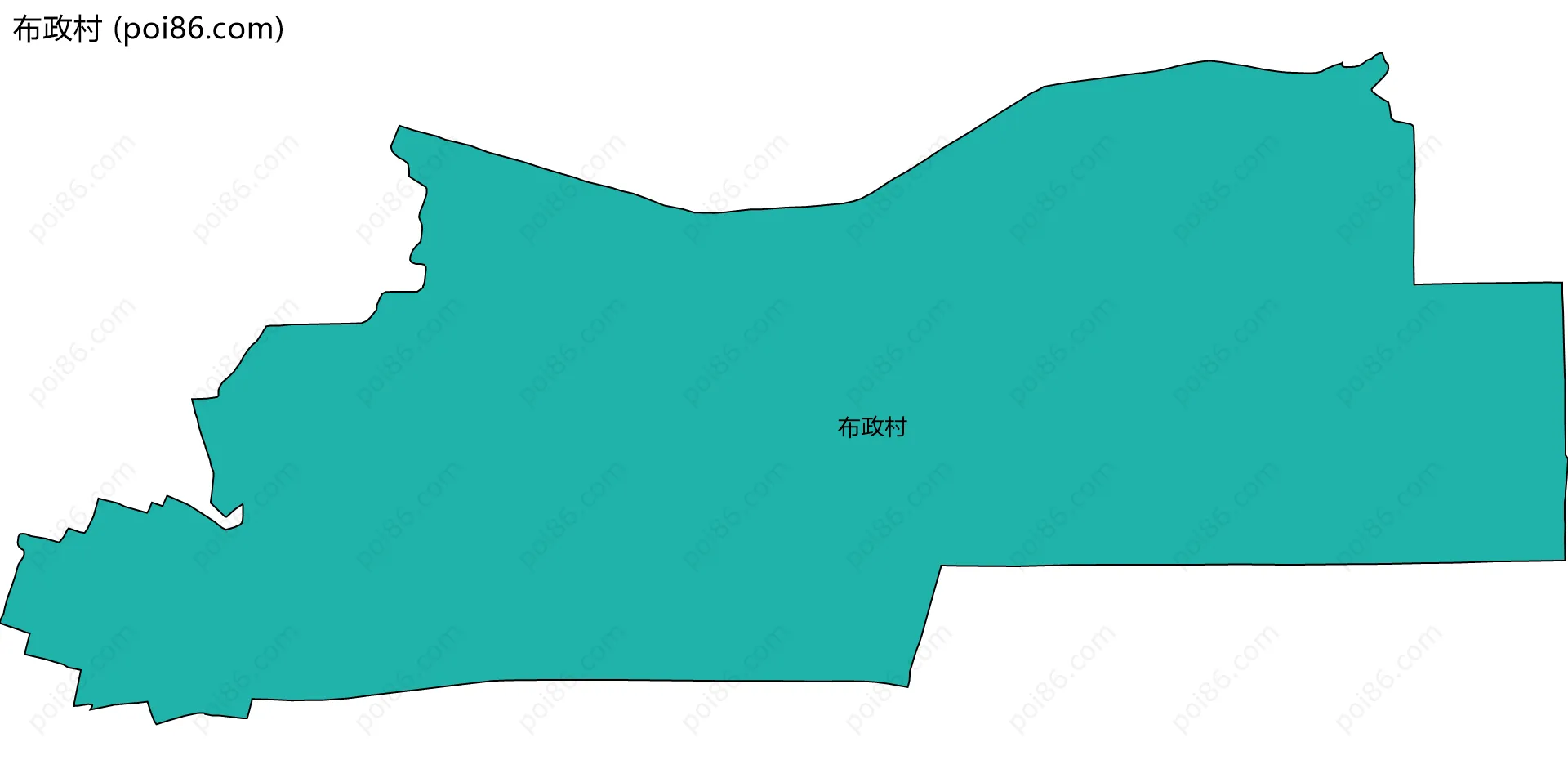布政村边界地图