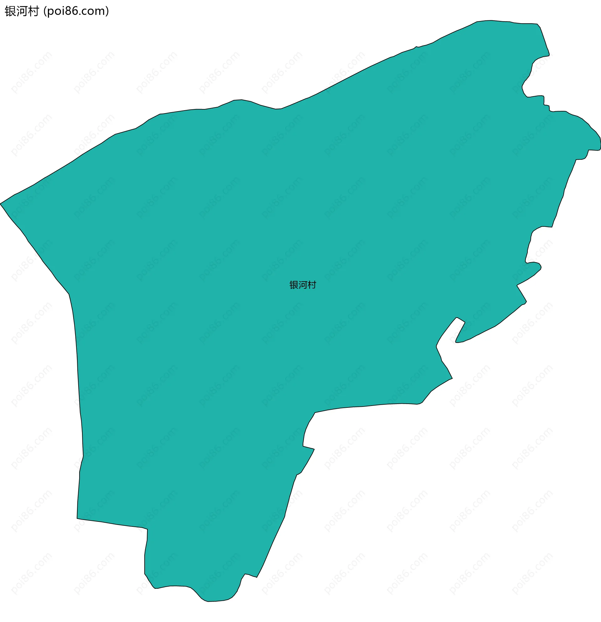 银河村边界地图