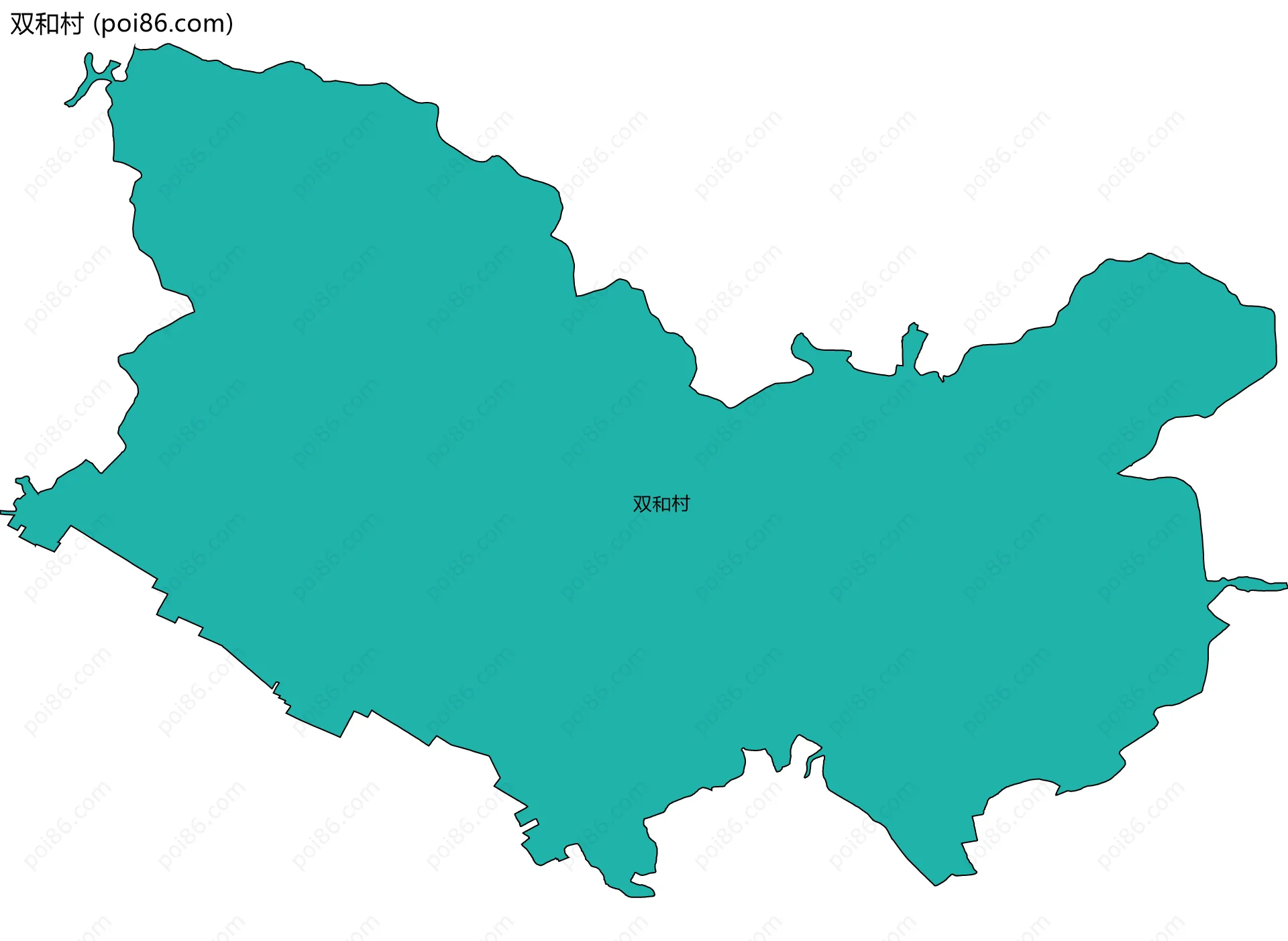 双和村边界地图