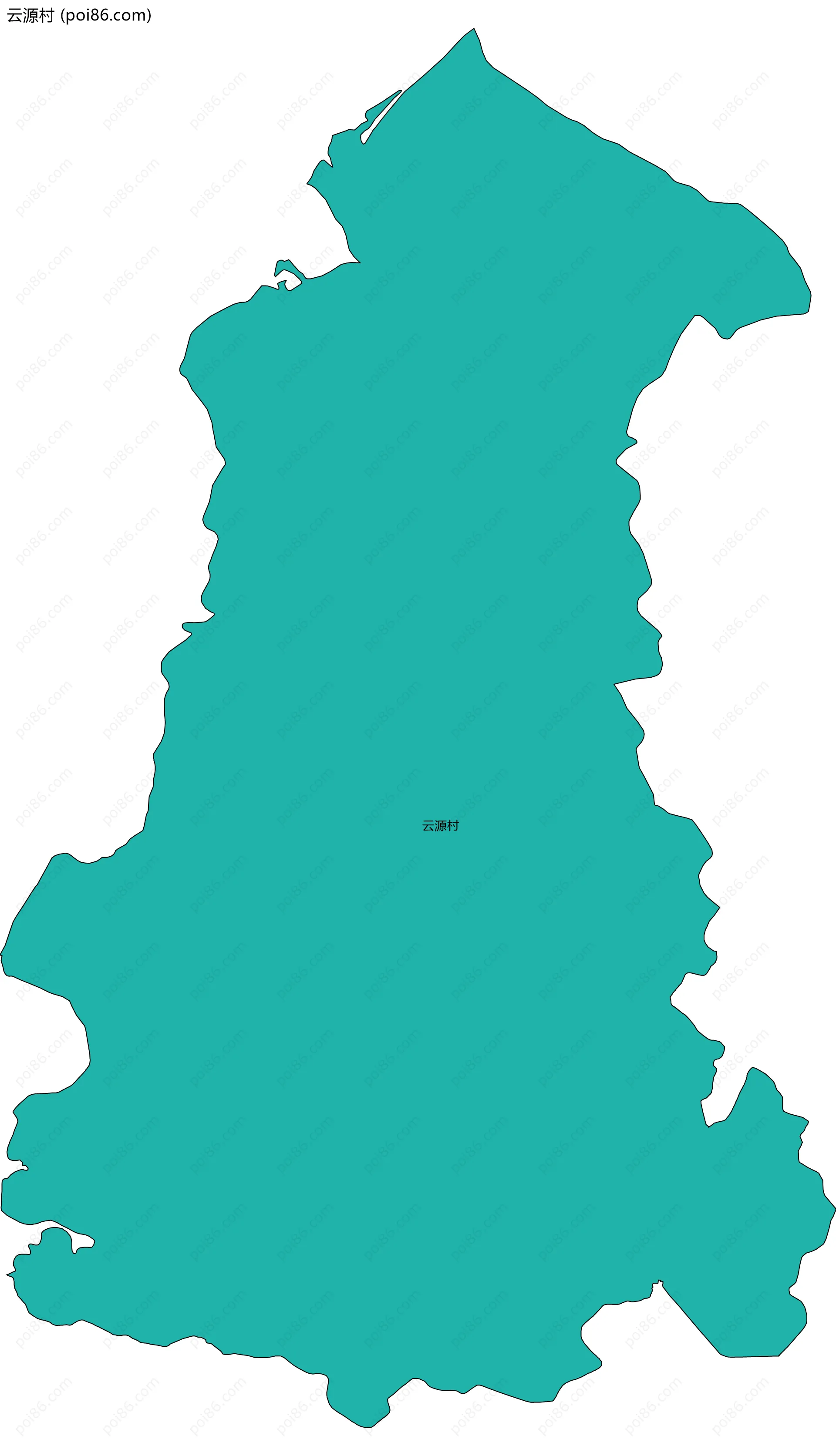 云源村边界地图