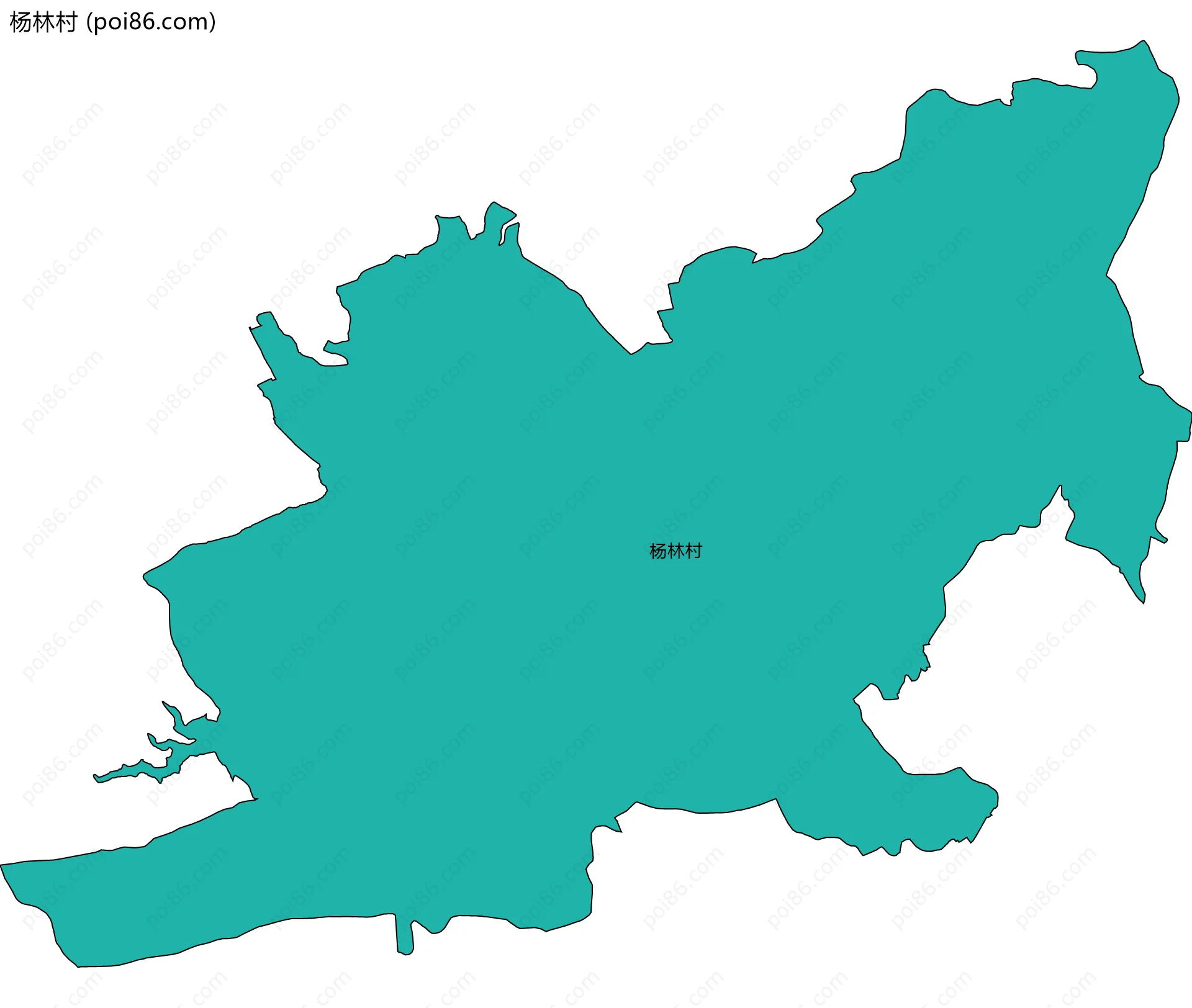 杨林村边界地图