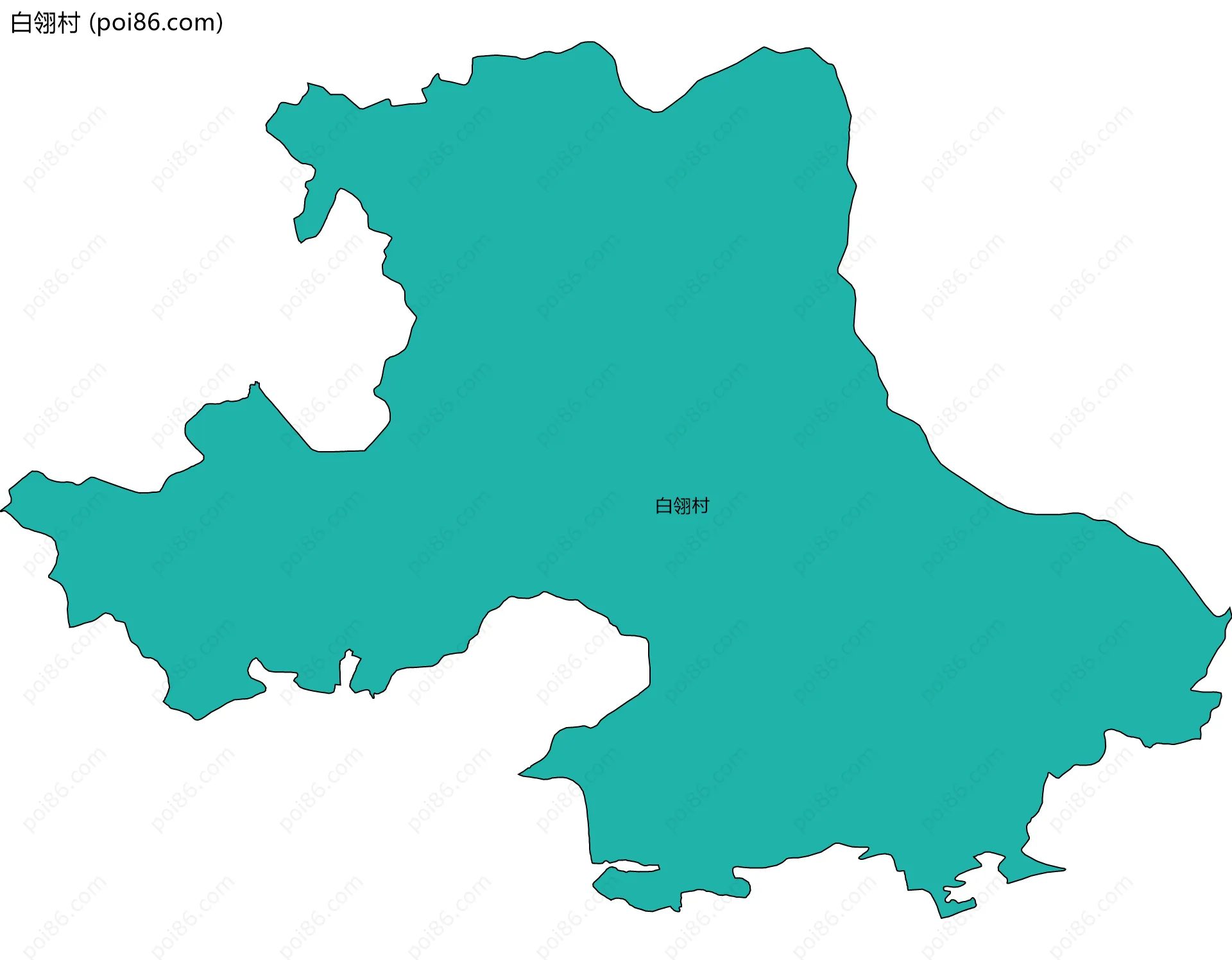 白翎村边界地图