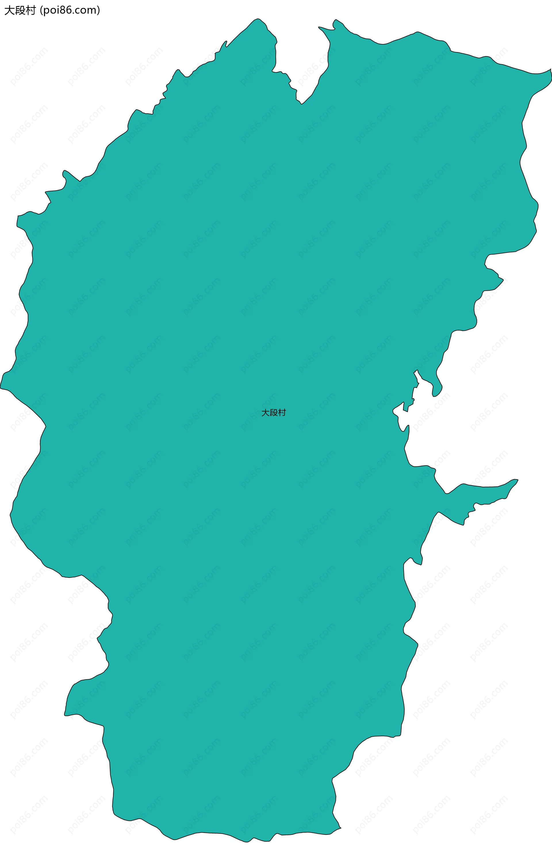 大段村边界地图