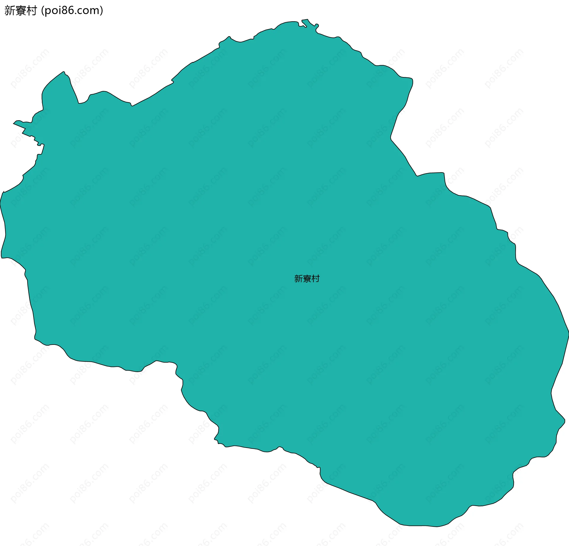 新寮村边界地图