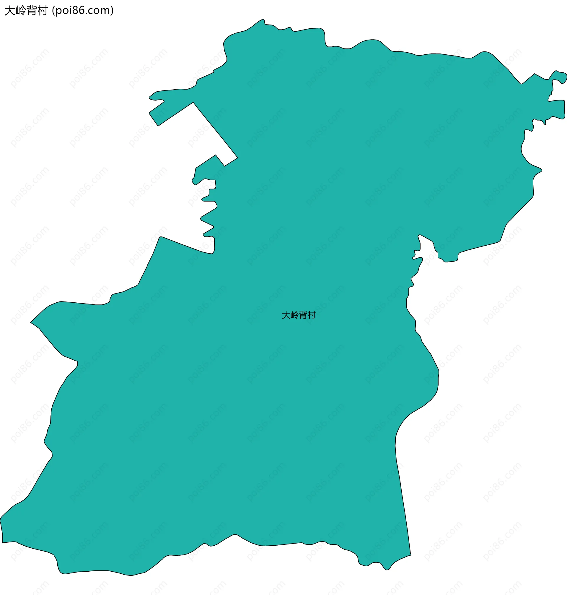 大岭背村边界地图