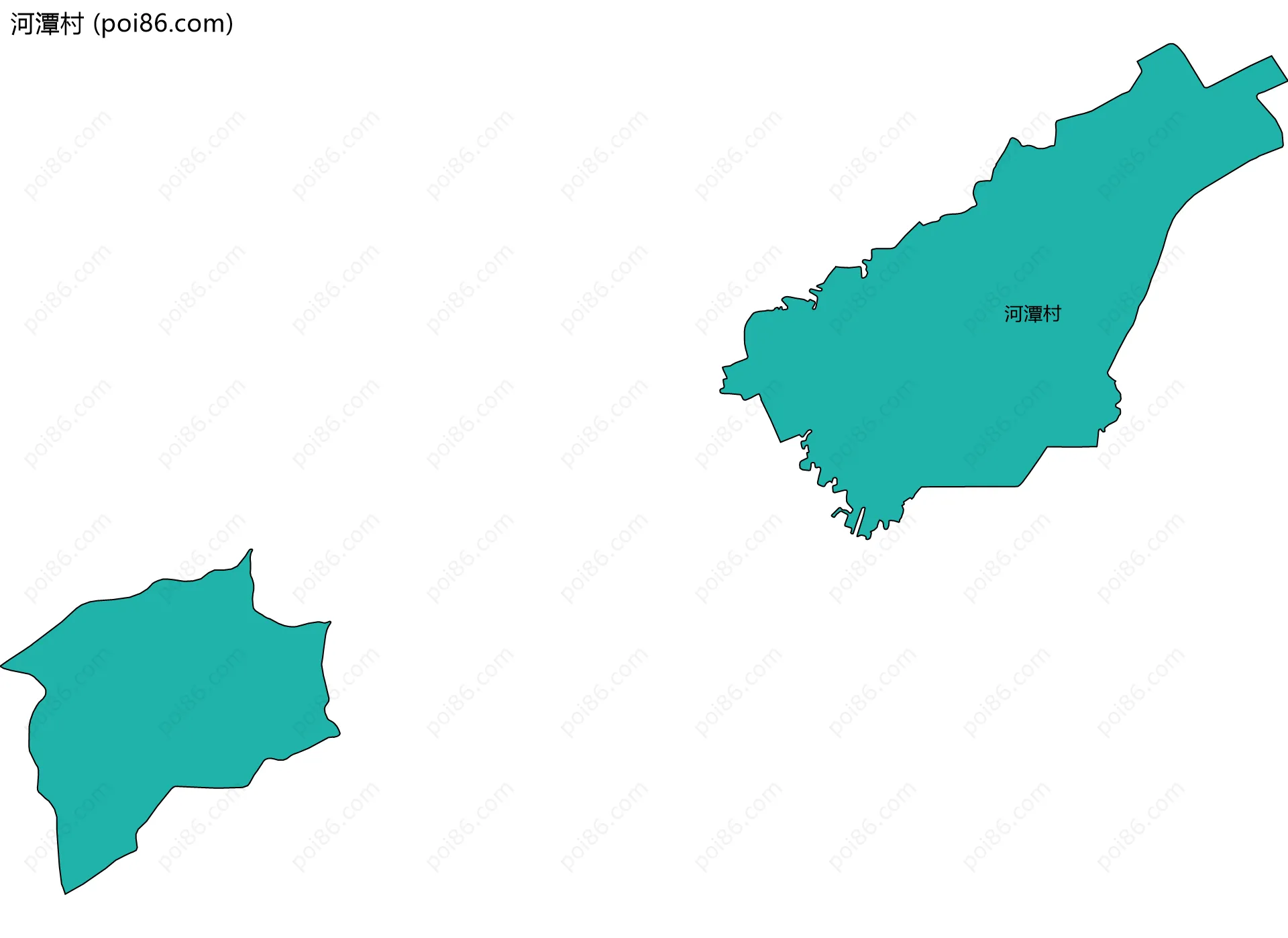 河潭村边界地图