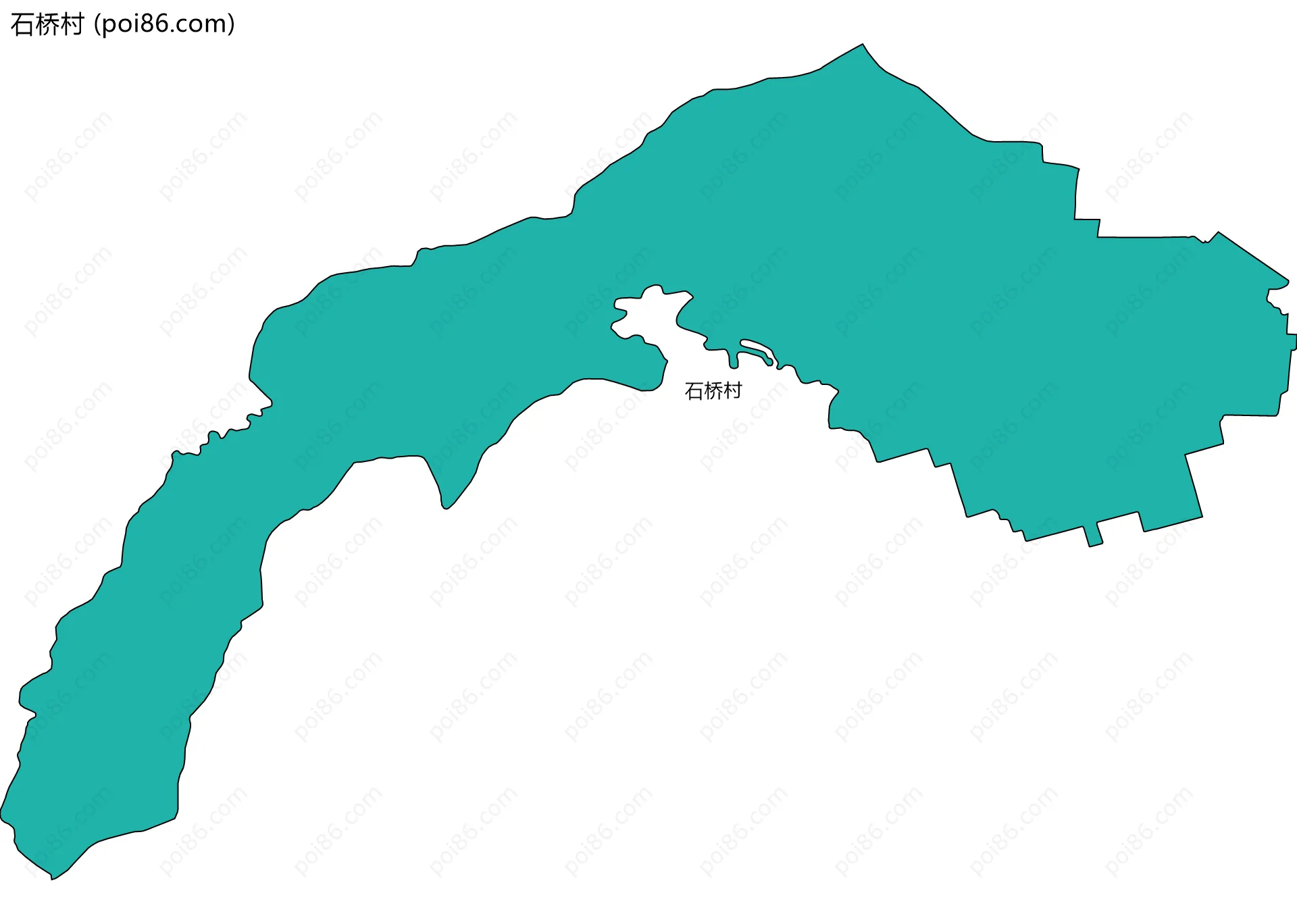 石桥村边界地图