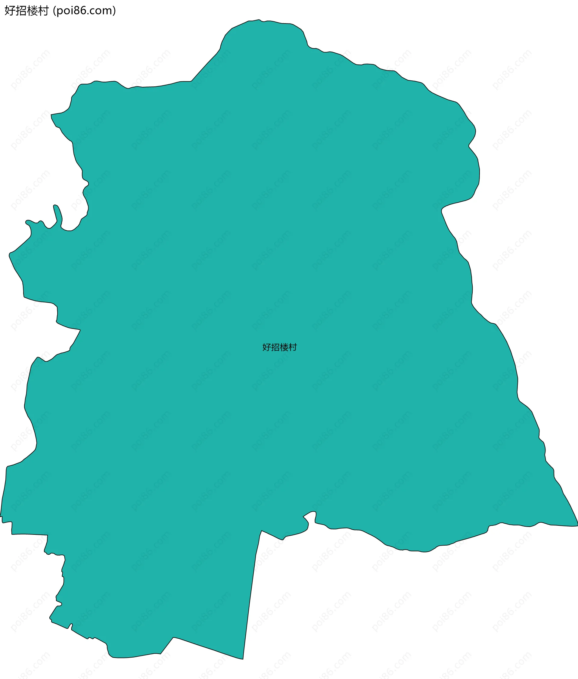 好招楼村边界地图