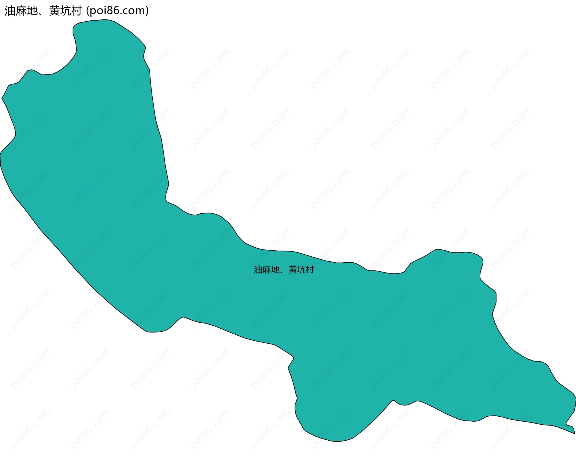 油麻地、黄坑村边界地图