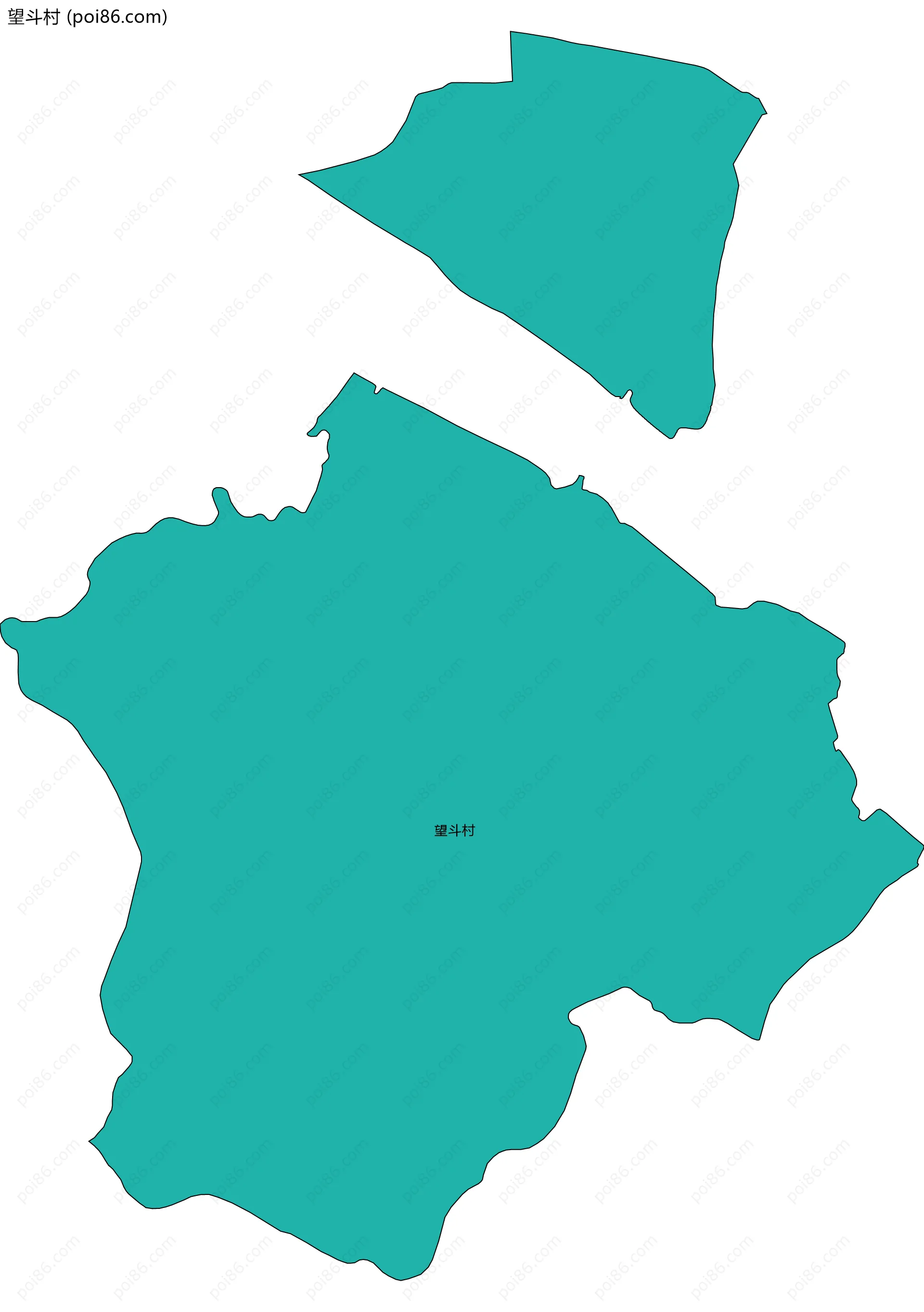 望斗村边界地图