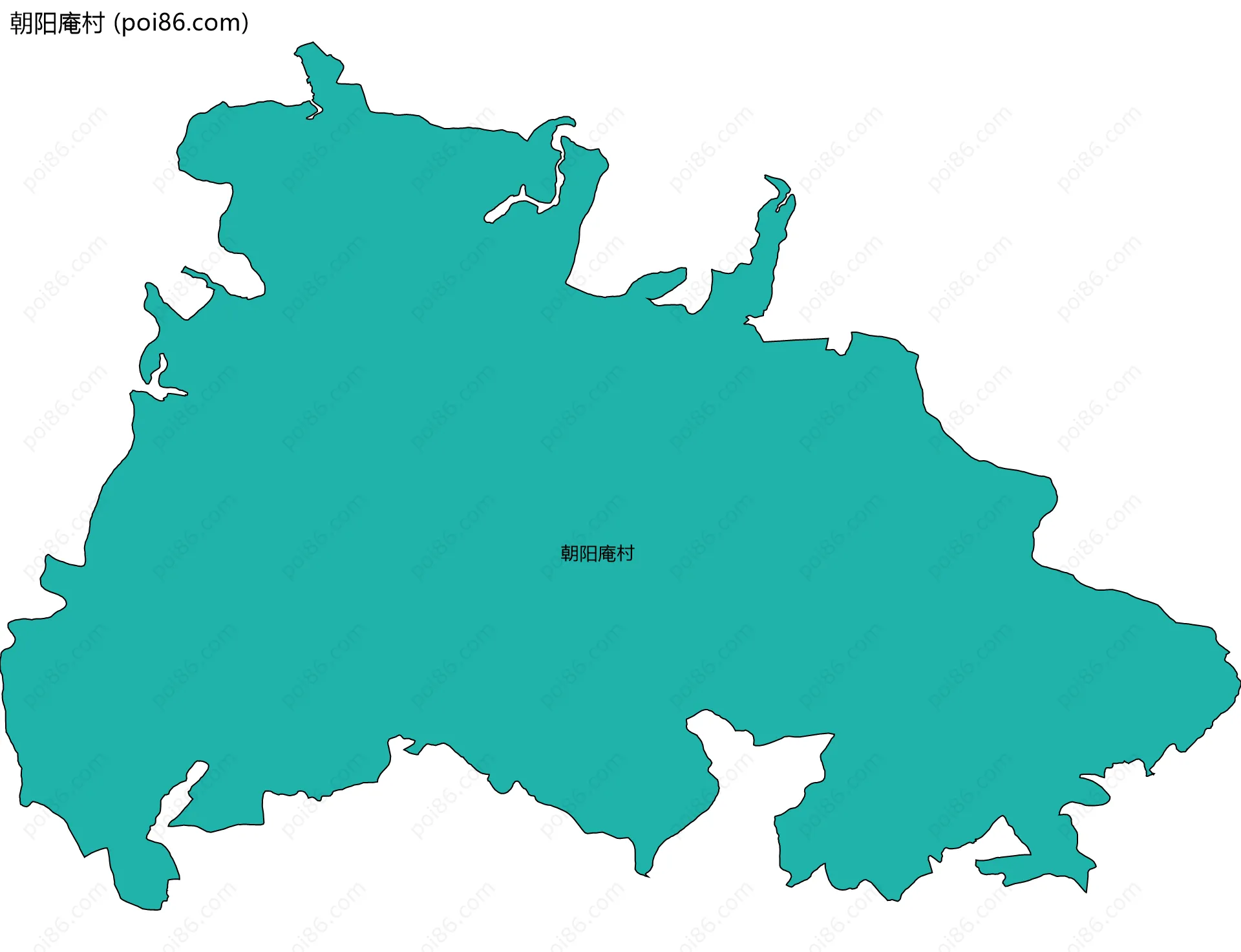 朝阳庵村边界地图