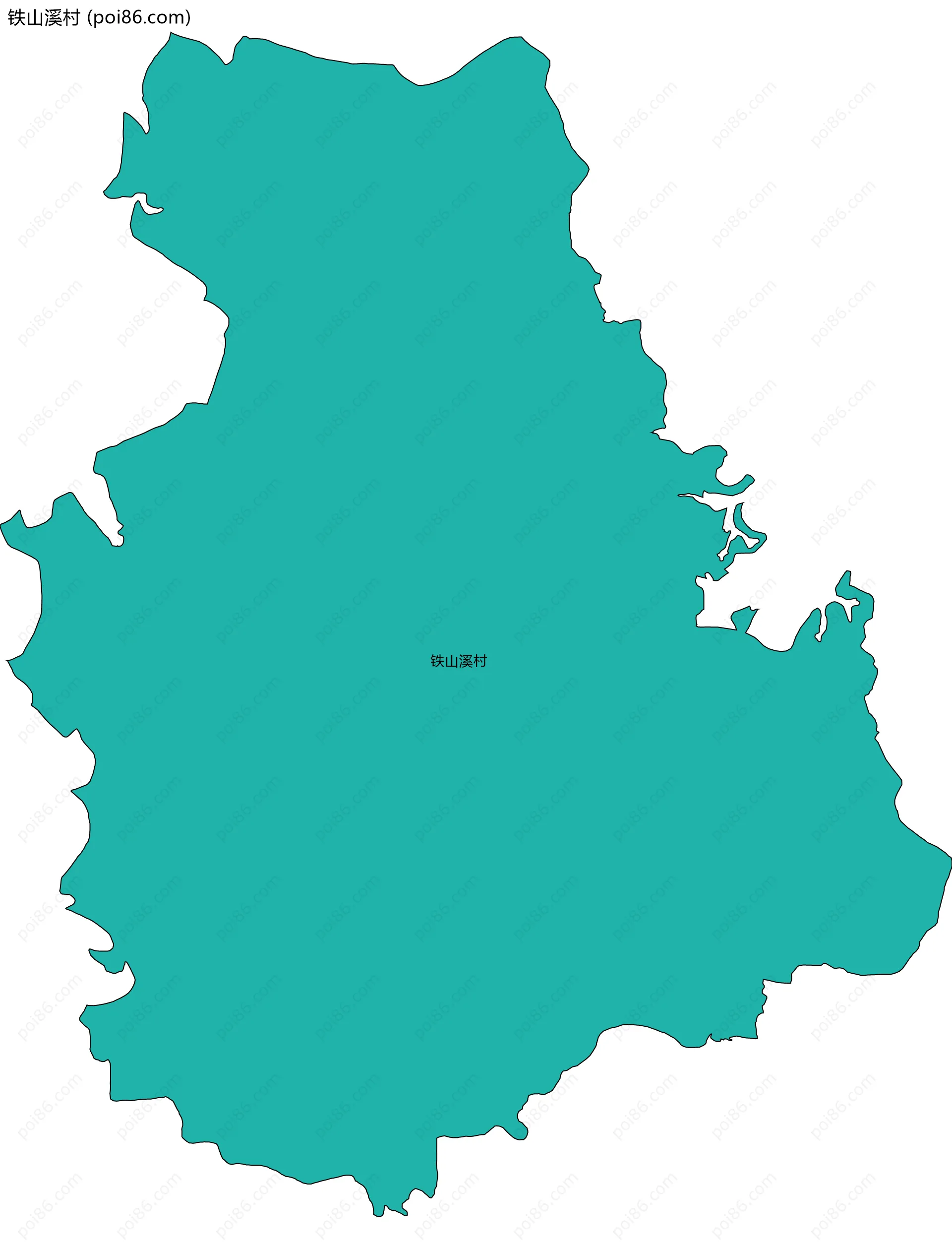 铁山溪村边界地图