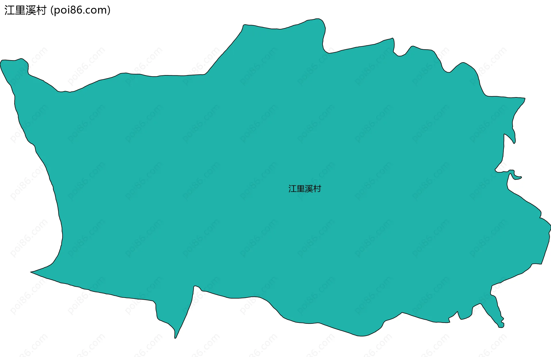 江里溪村边界地图