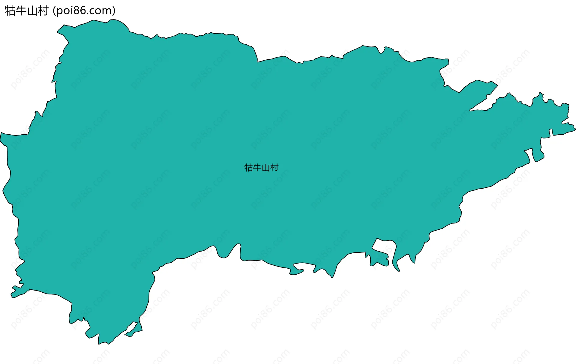 牯牛山村边界地图