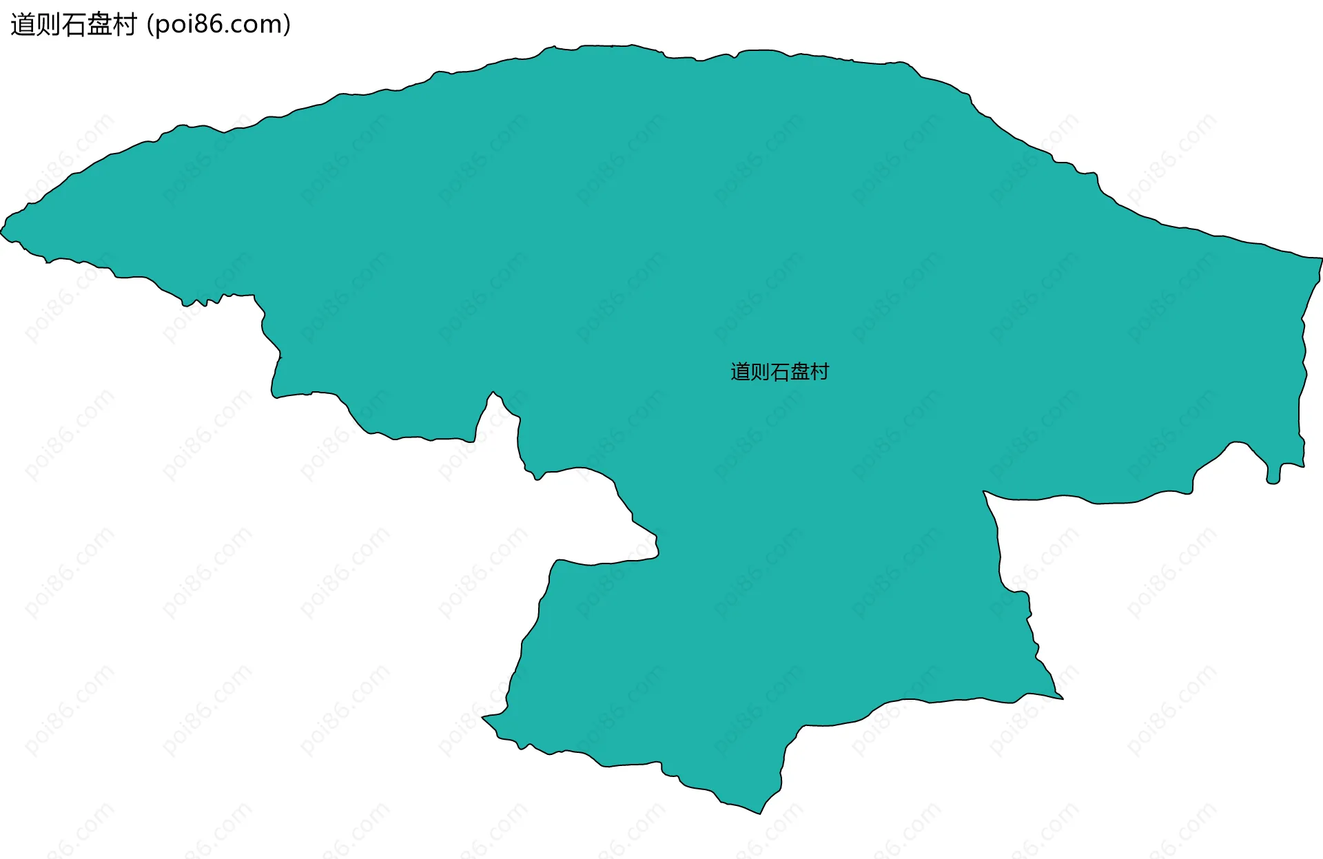 道则石盘村边界地图