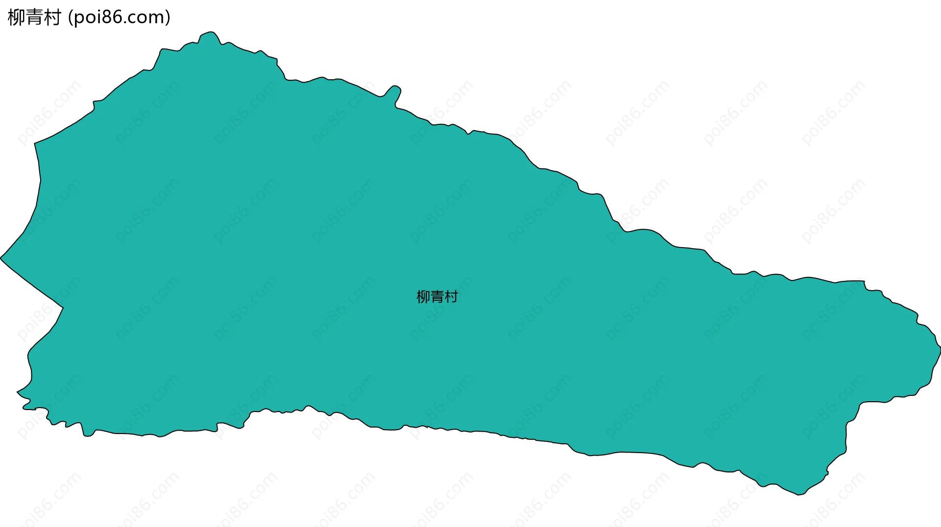 柳青村边界地图