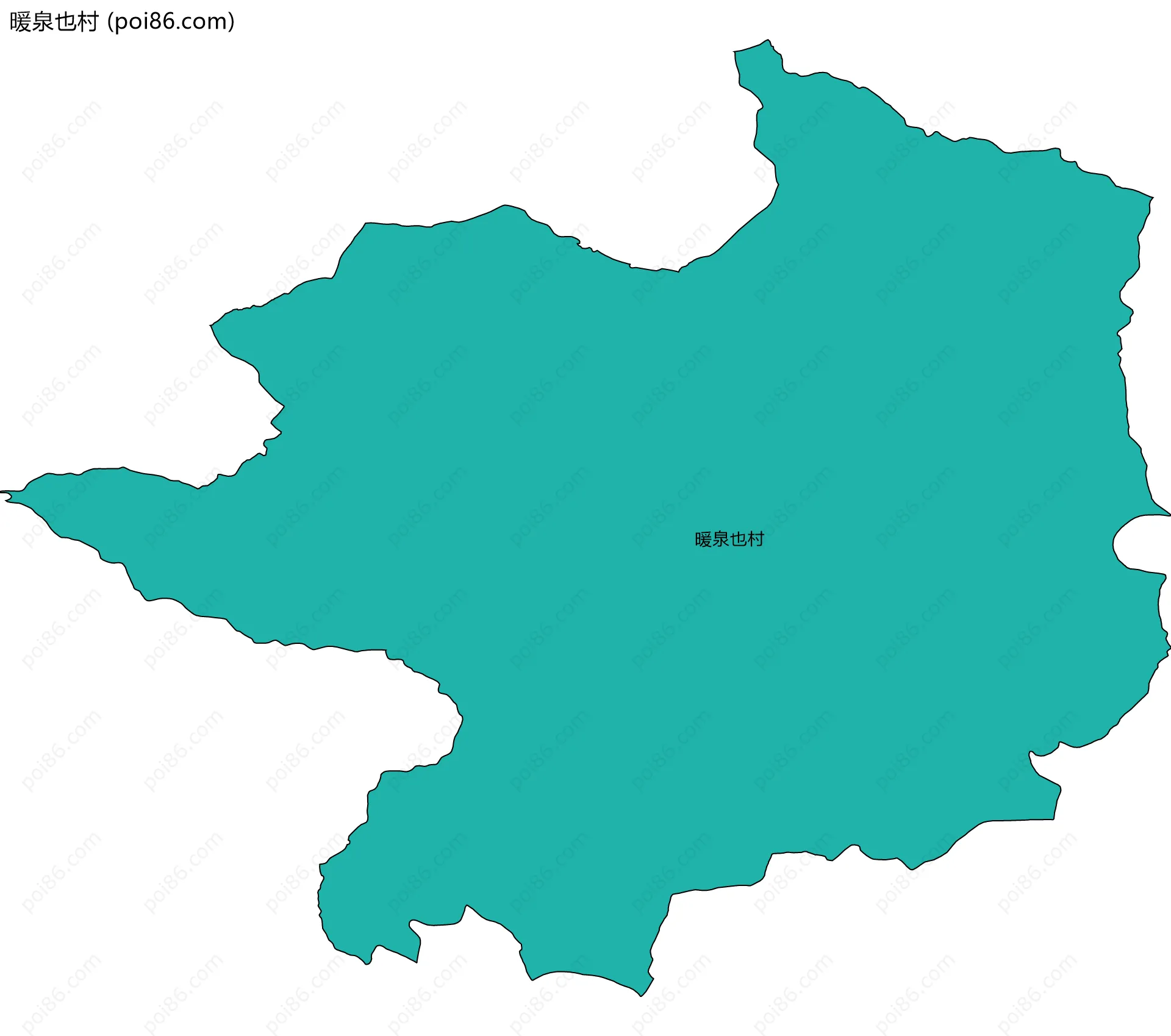 暖泉也村边界地图