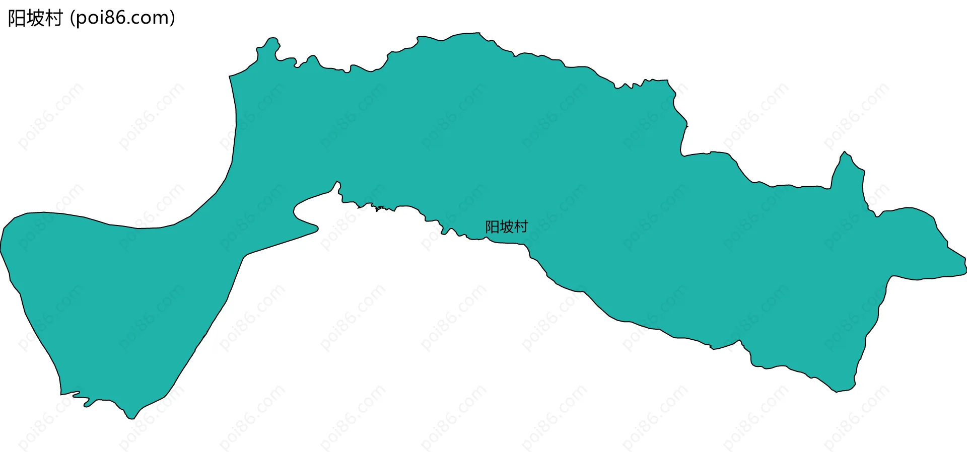 阳坡村边界地图