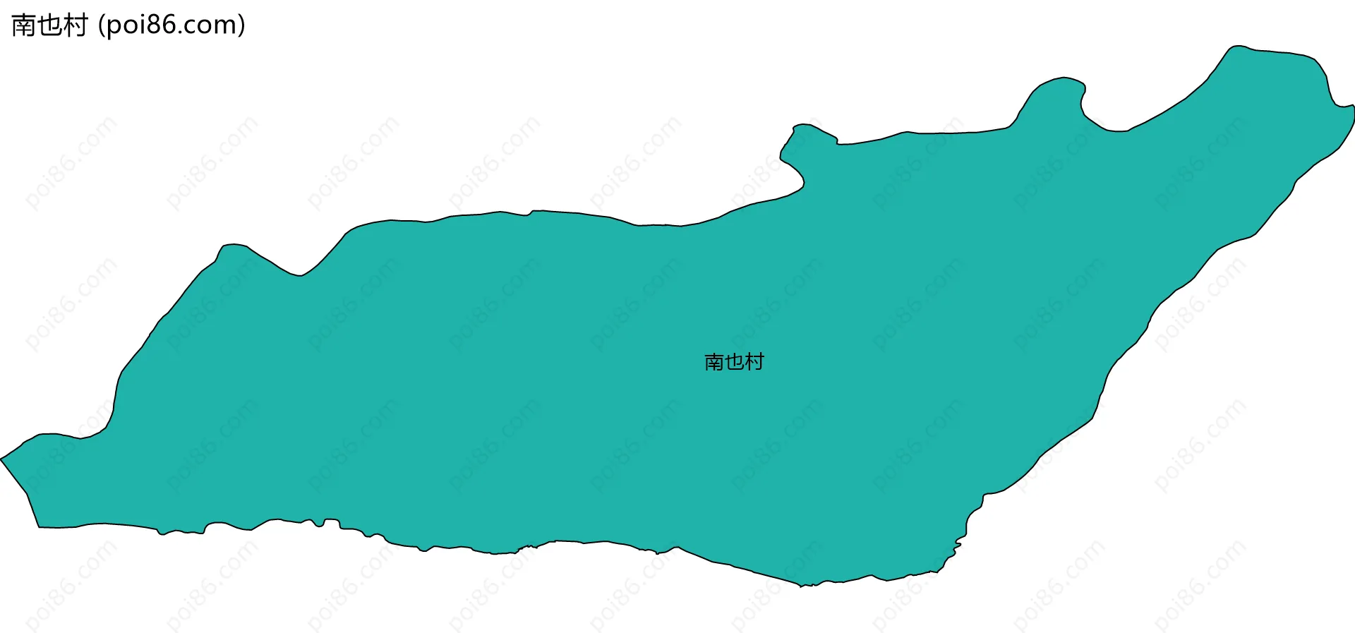 南也村边界地图