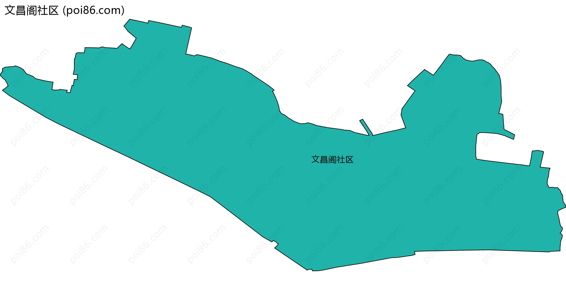 文昌阁社区边界地图