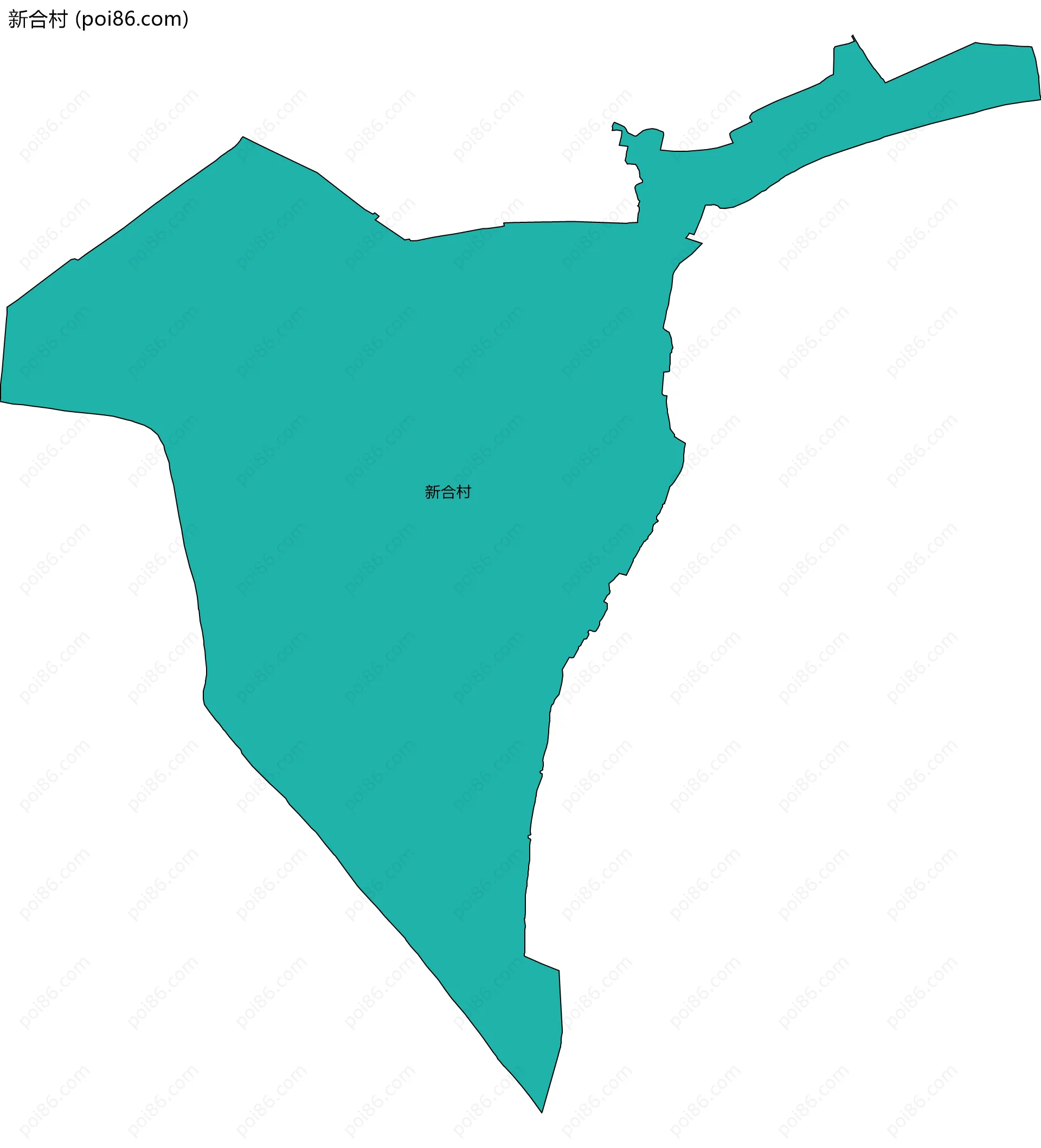 新合村边界地图