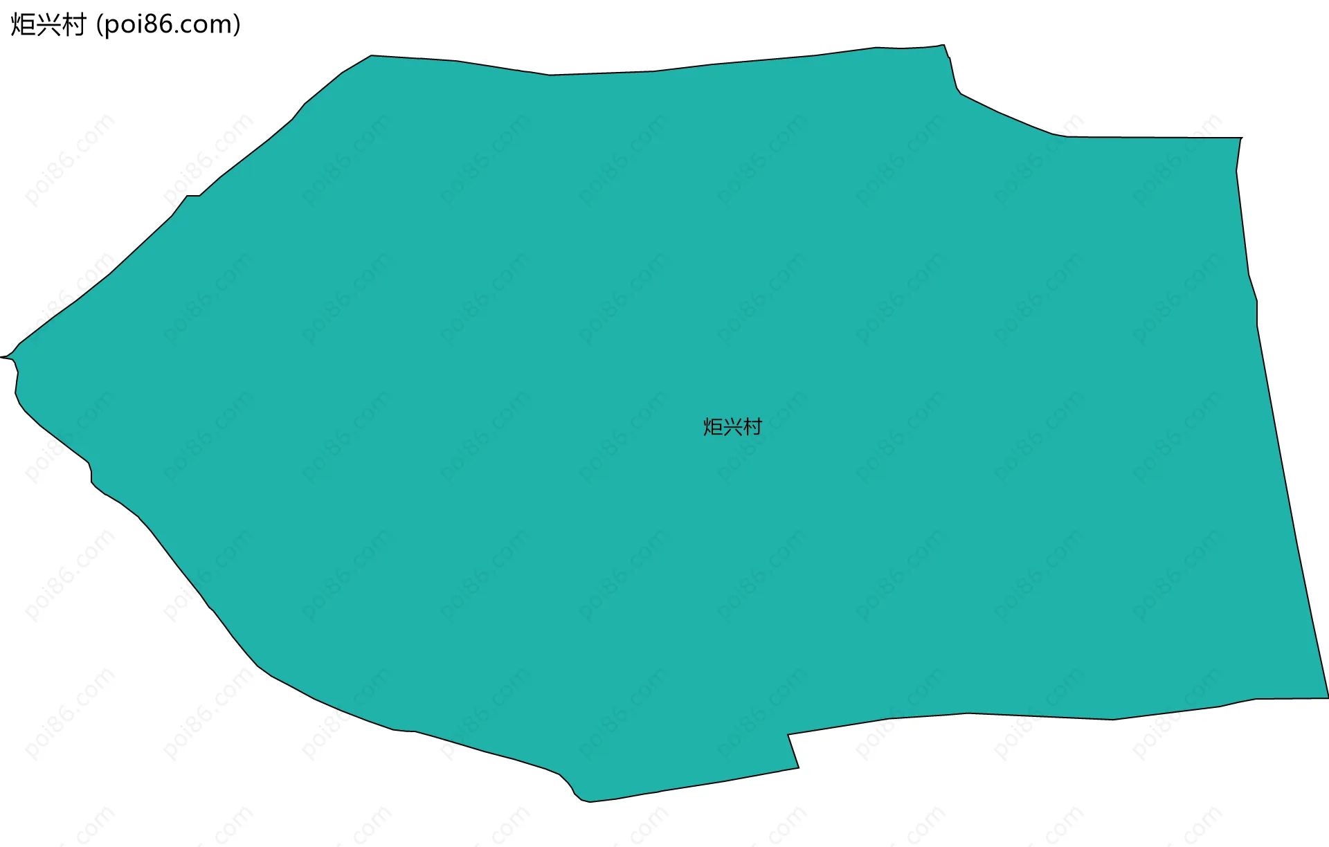 炬兴村边界地图