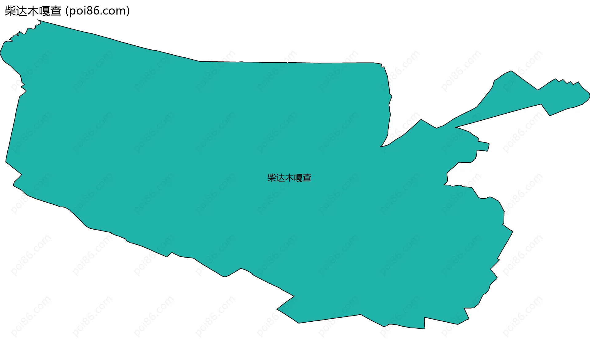 柴达木嘎查边界地图