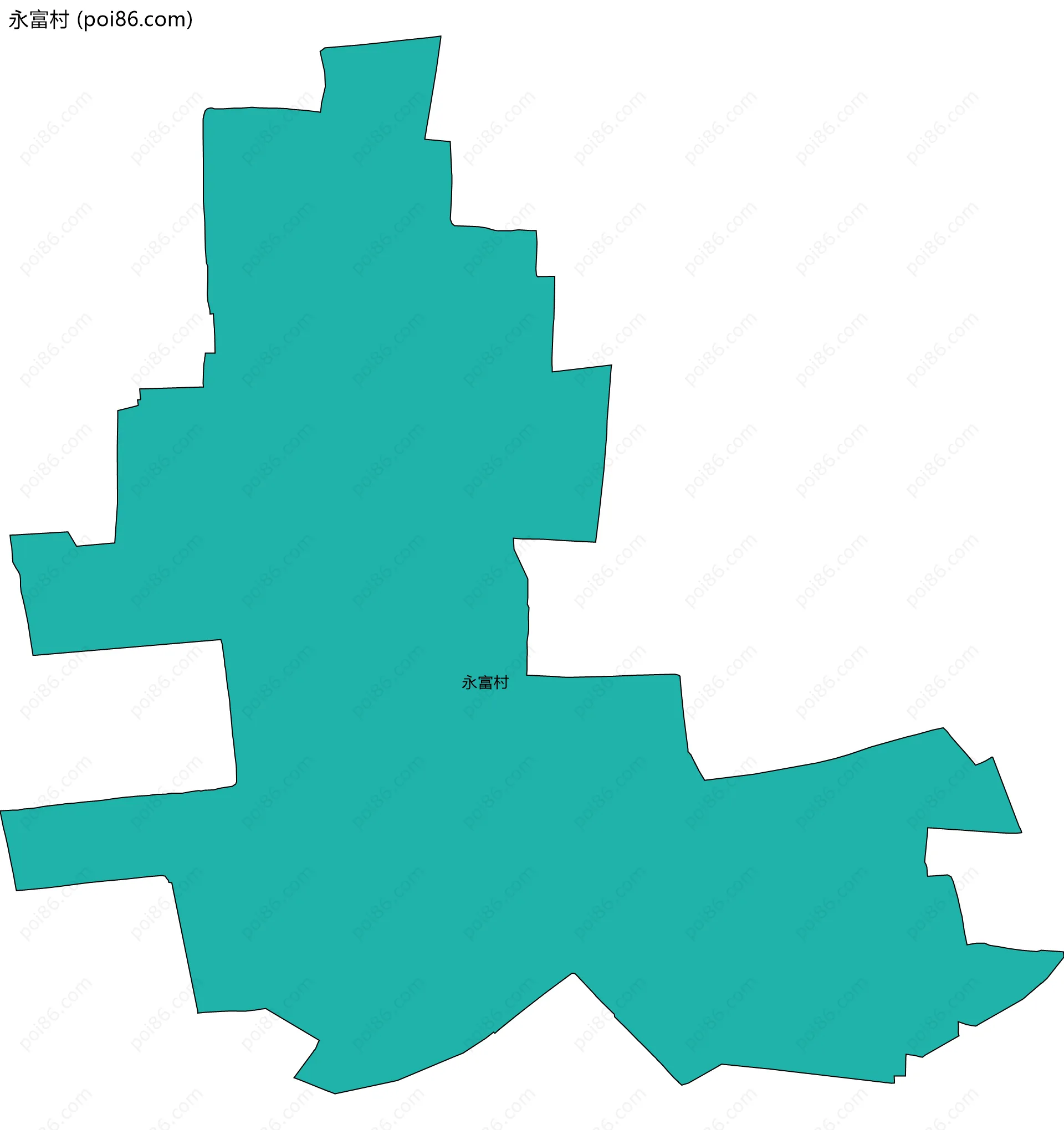 永富村边界地图