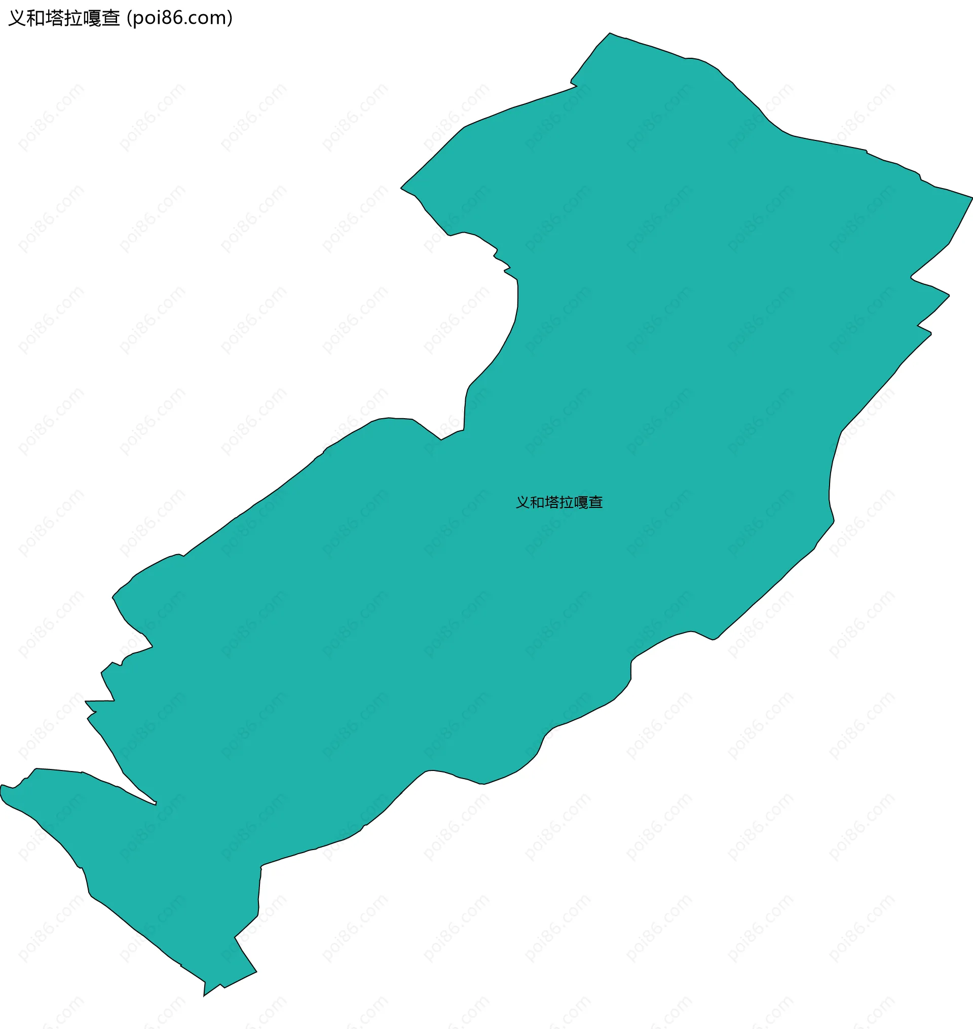 义和塔拉嘎查边界地图