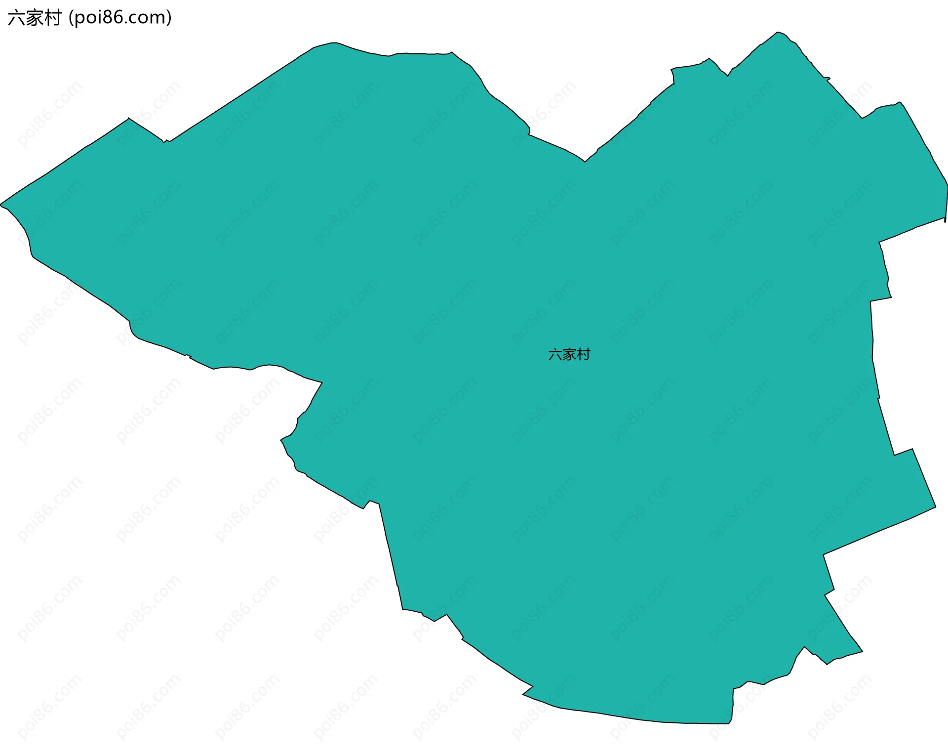 六家村边界地图