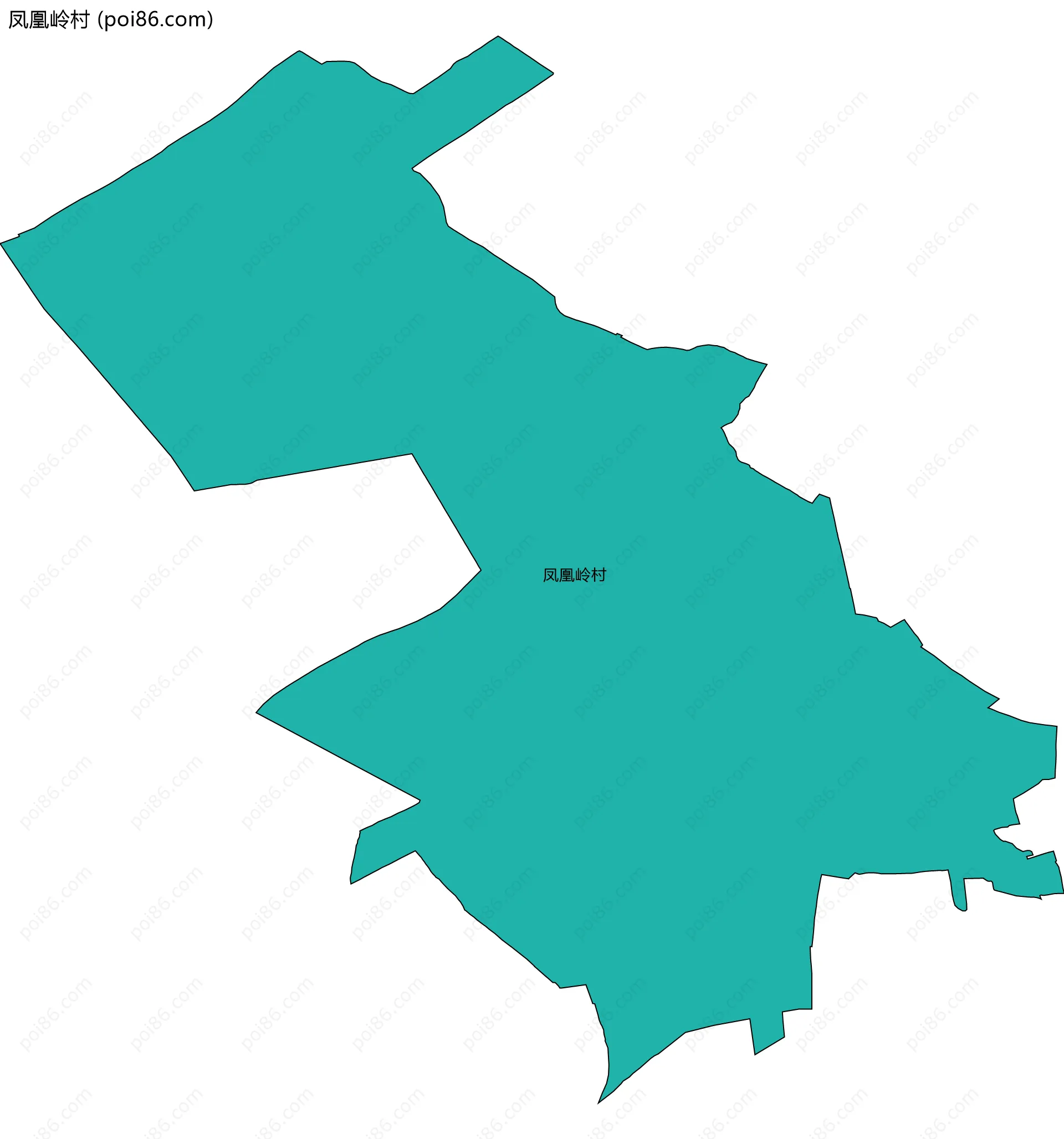 凤凰岭村边界地图