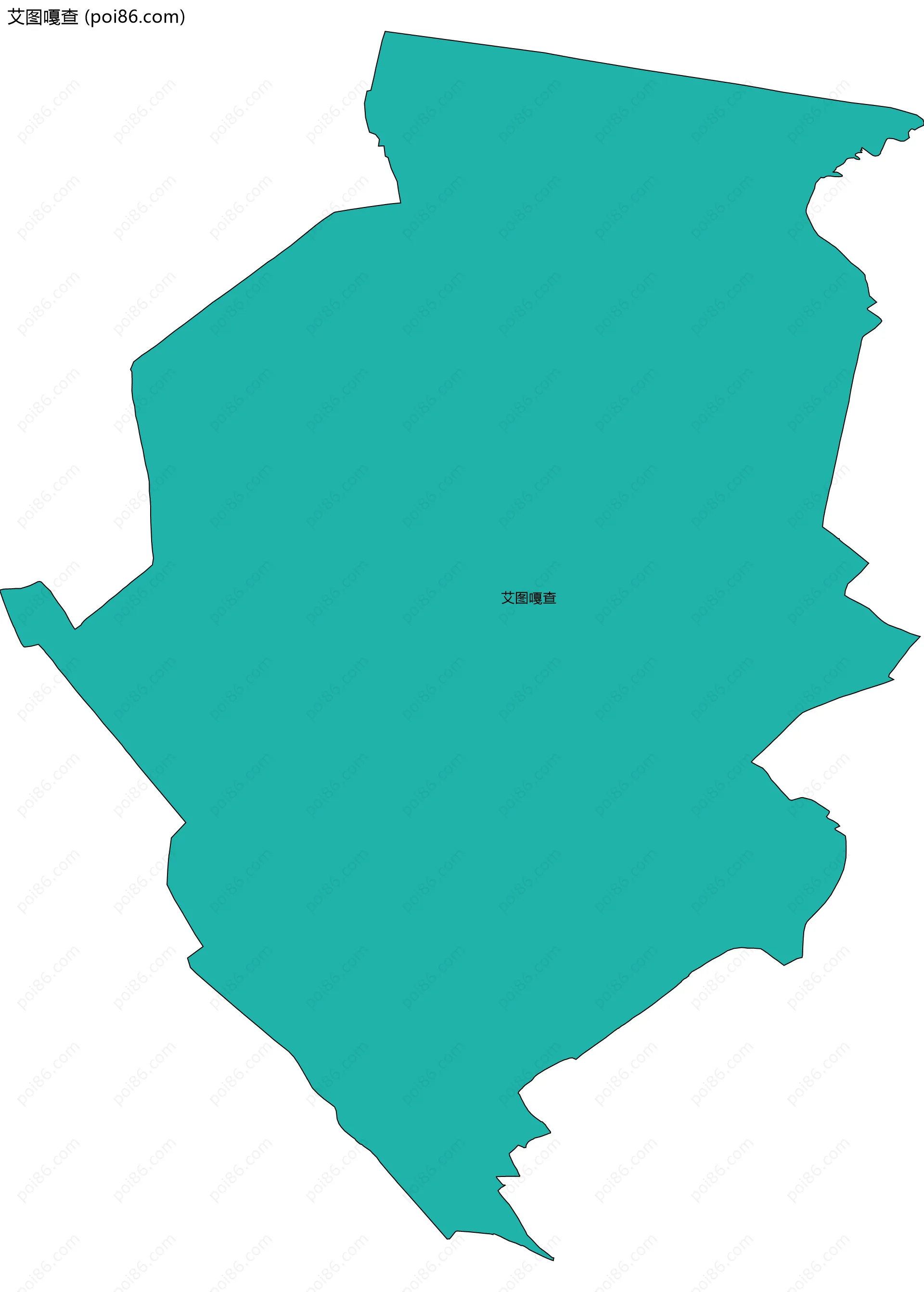 艾图嘎查边界地图