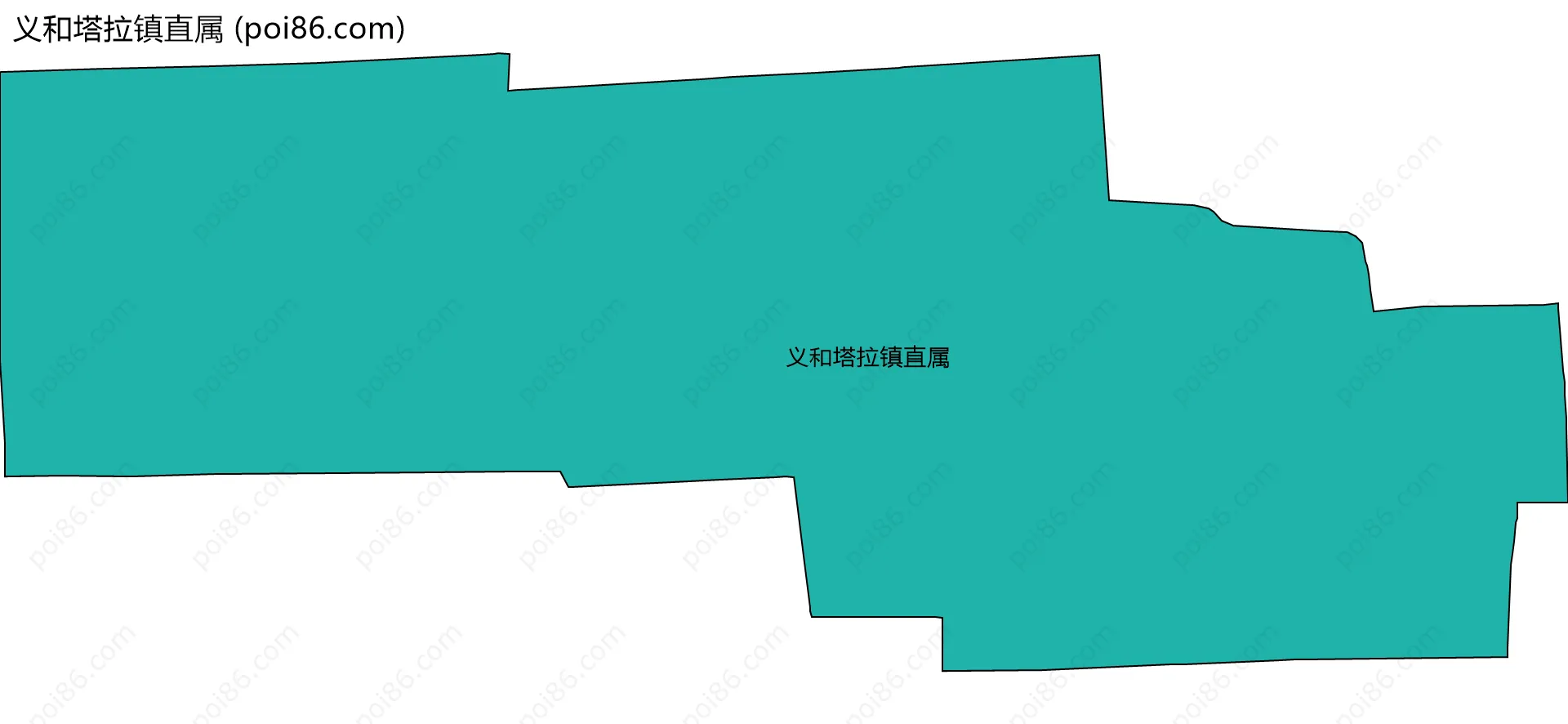 义和塔拉镇直属边界地图