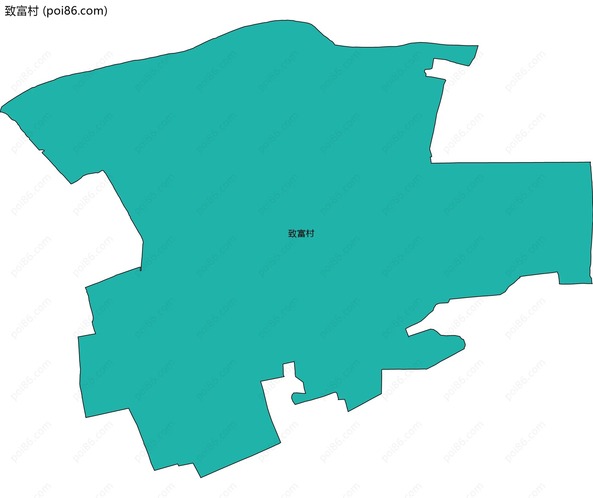 致富村边界地图