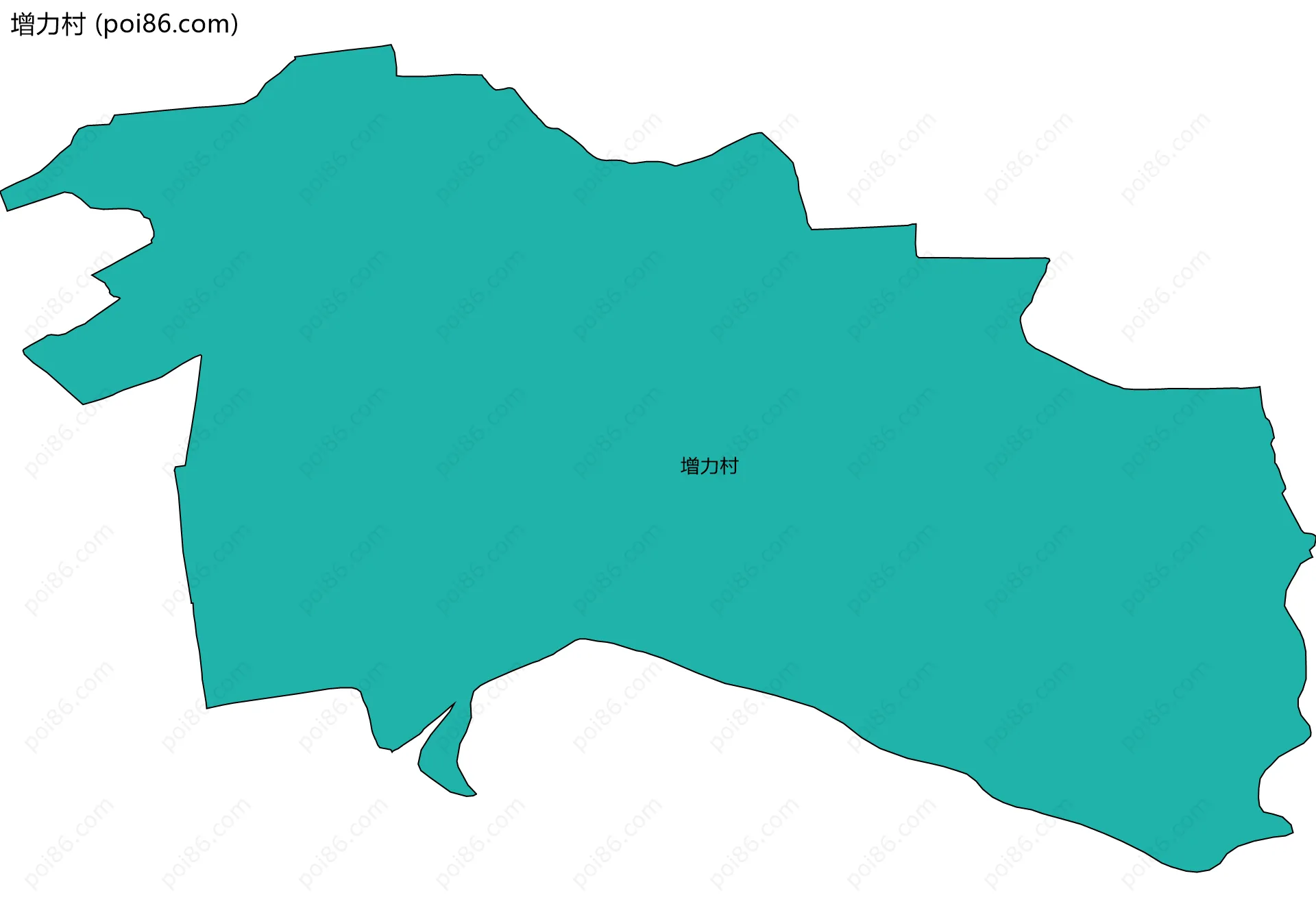 增力村边界地图