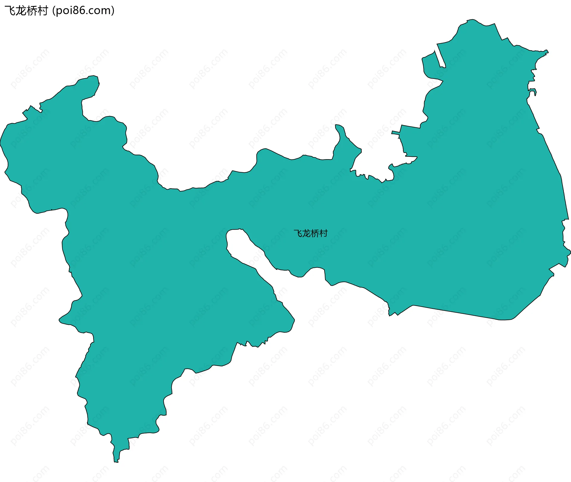 飞龙桥村边界地图
