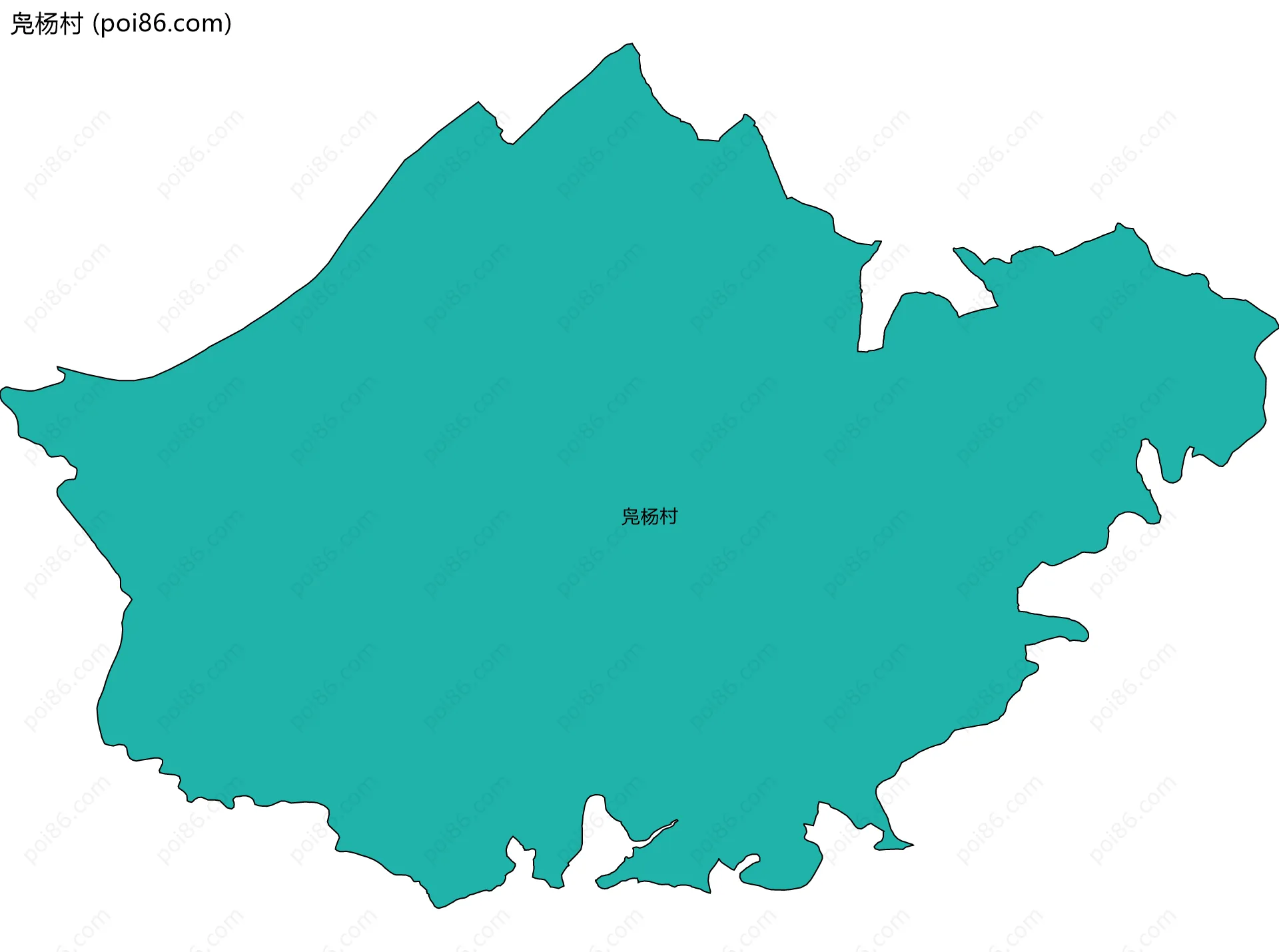 凫杨村边界地图