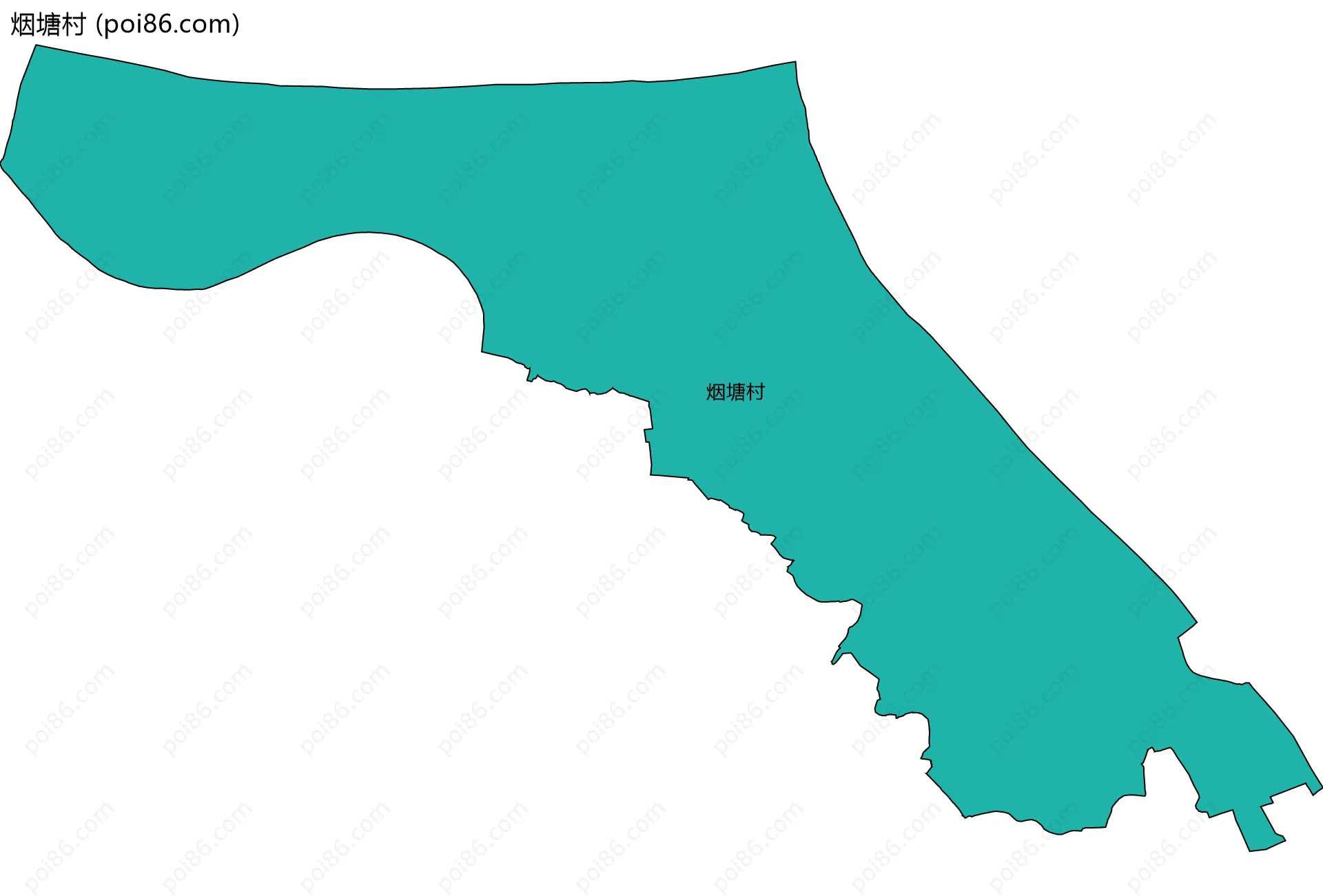 烟塘村边界地图