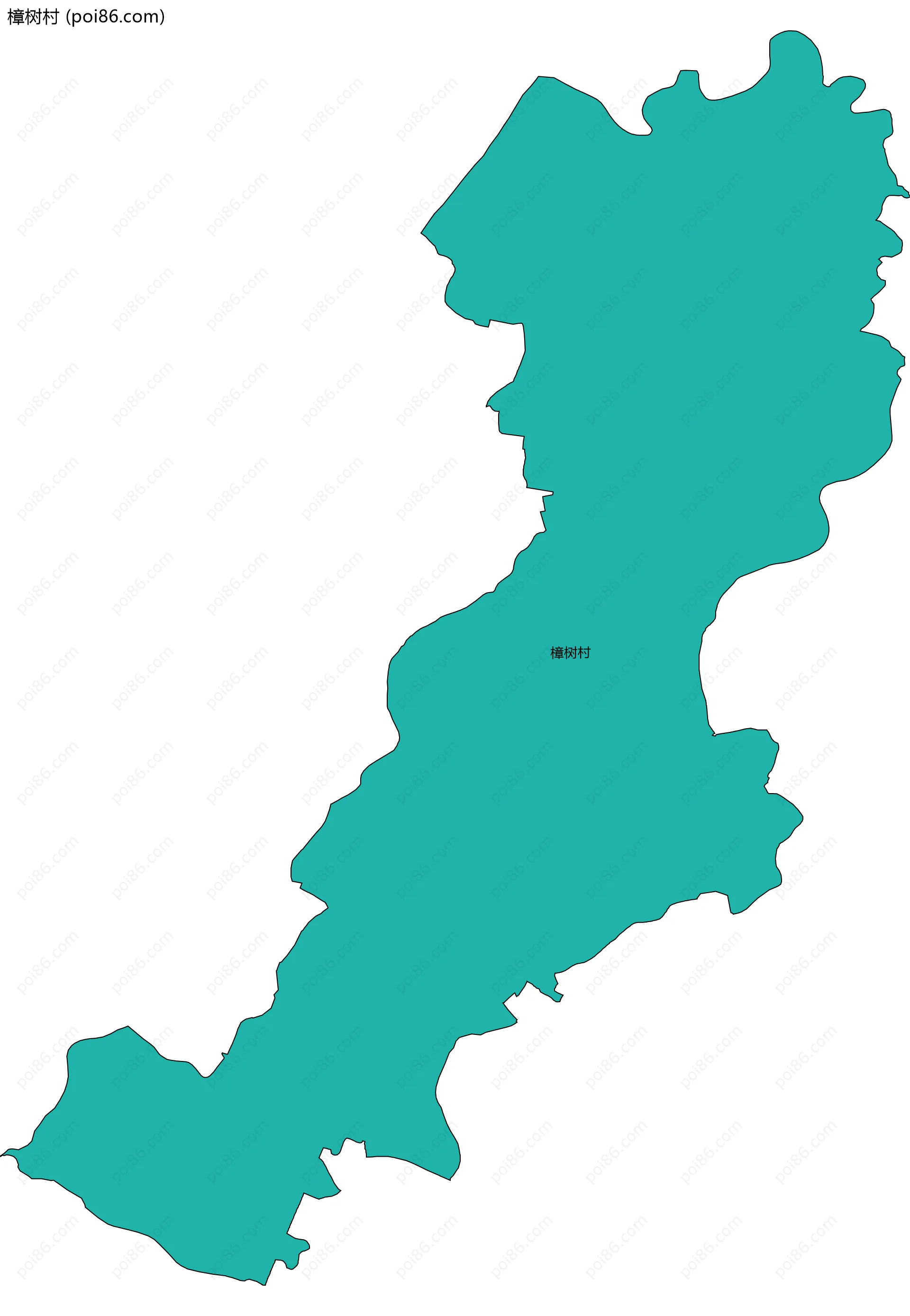 樟树村边界地图