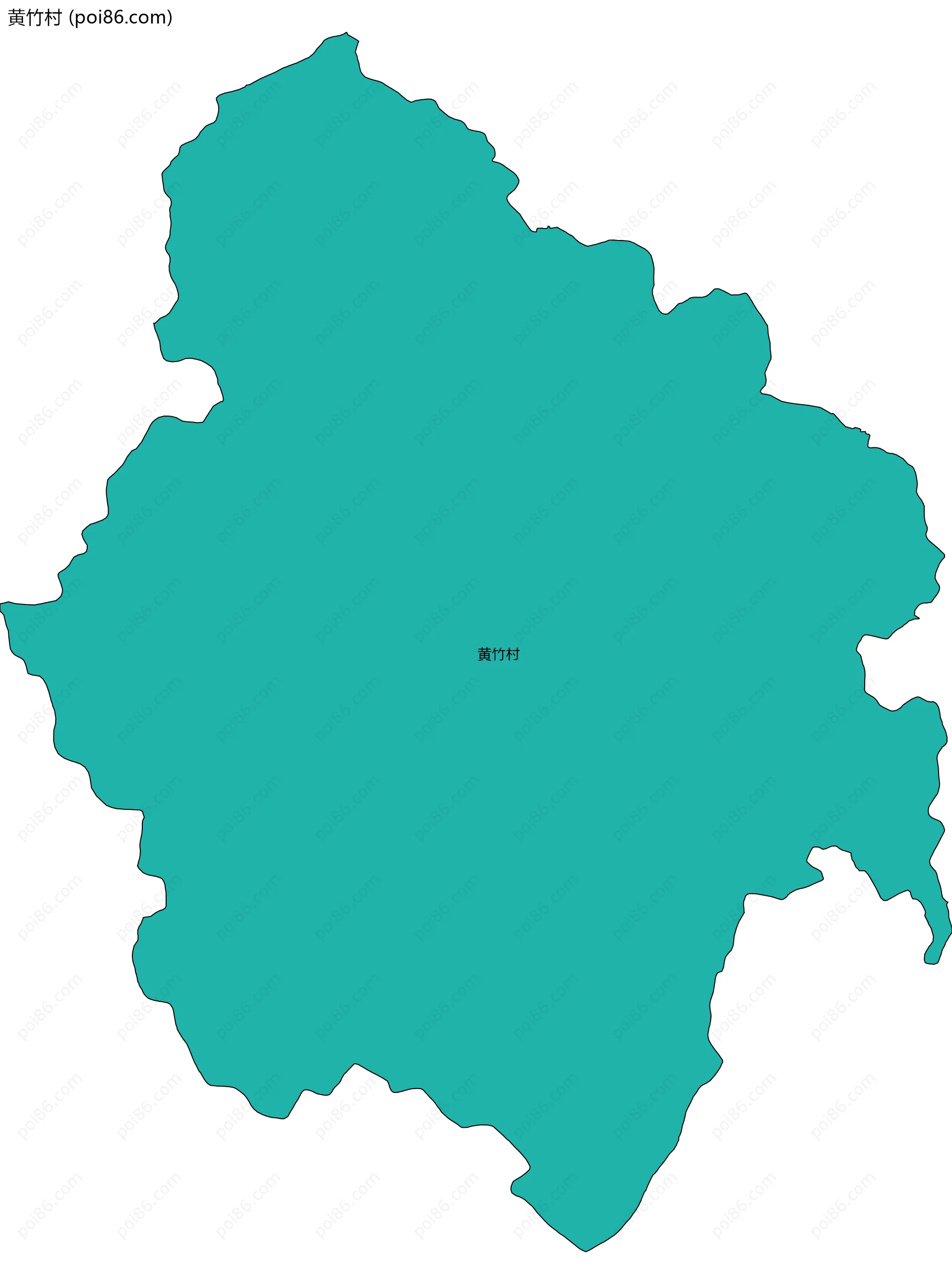 黄竹村边界地图