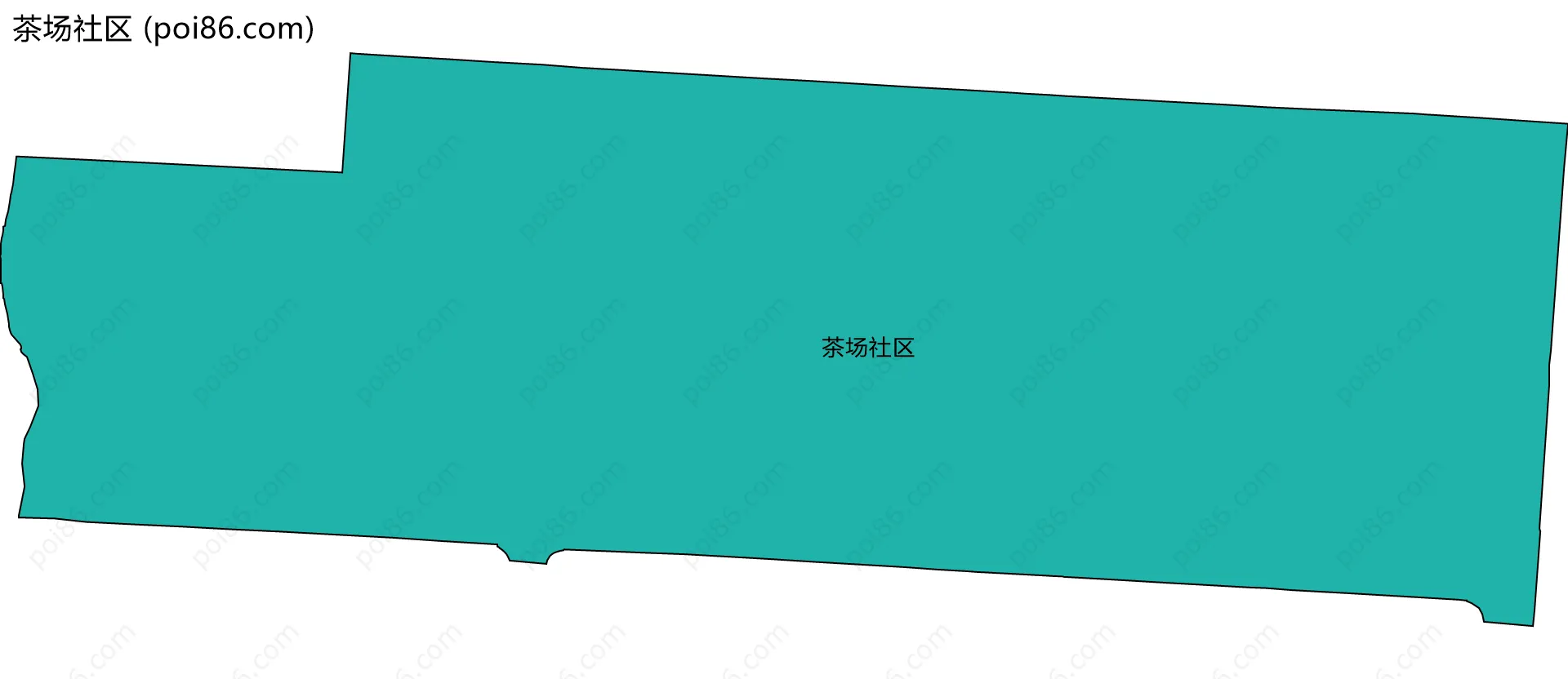 茶场社区边界地图