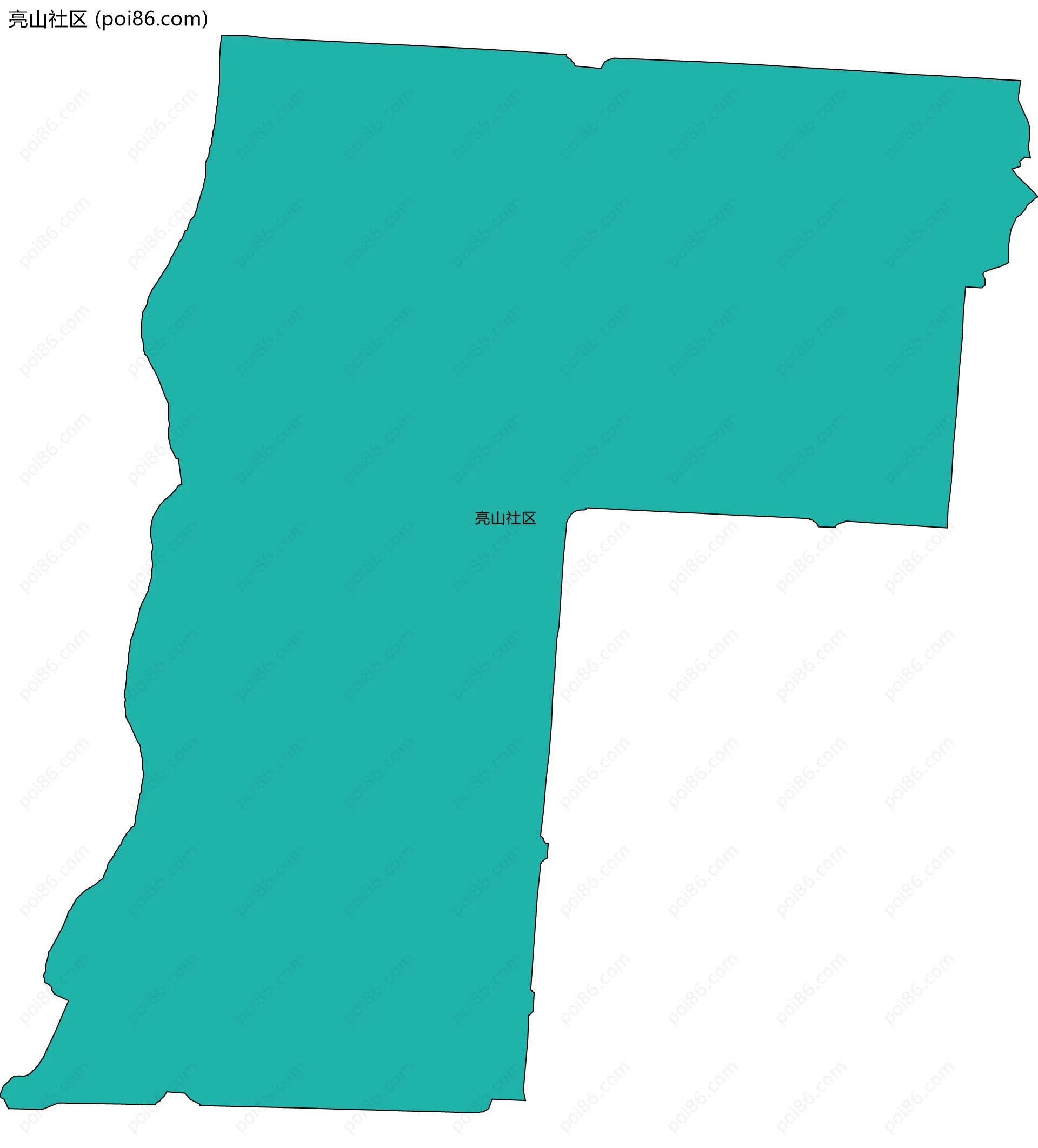 亮山社区边界地图