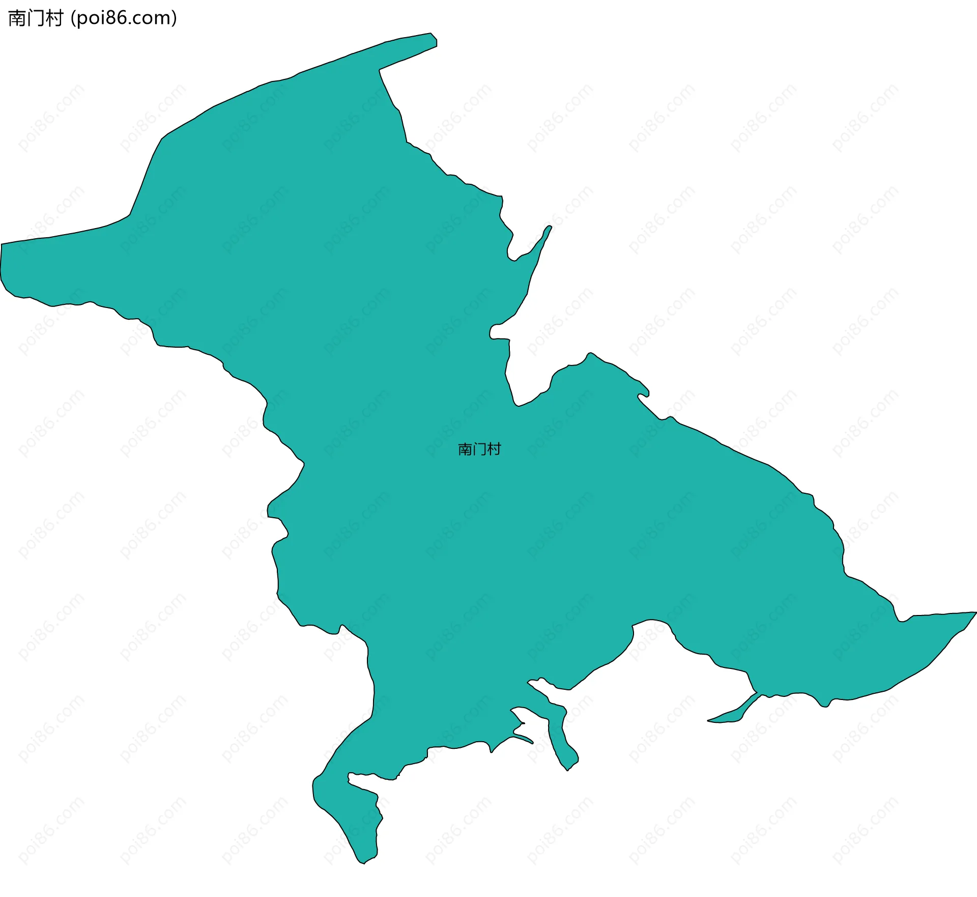 南门村边界地图