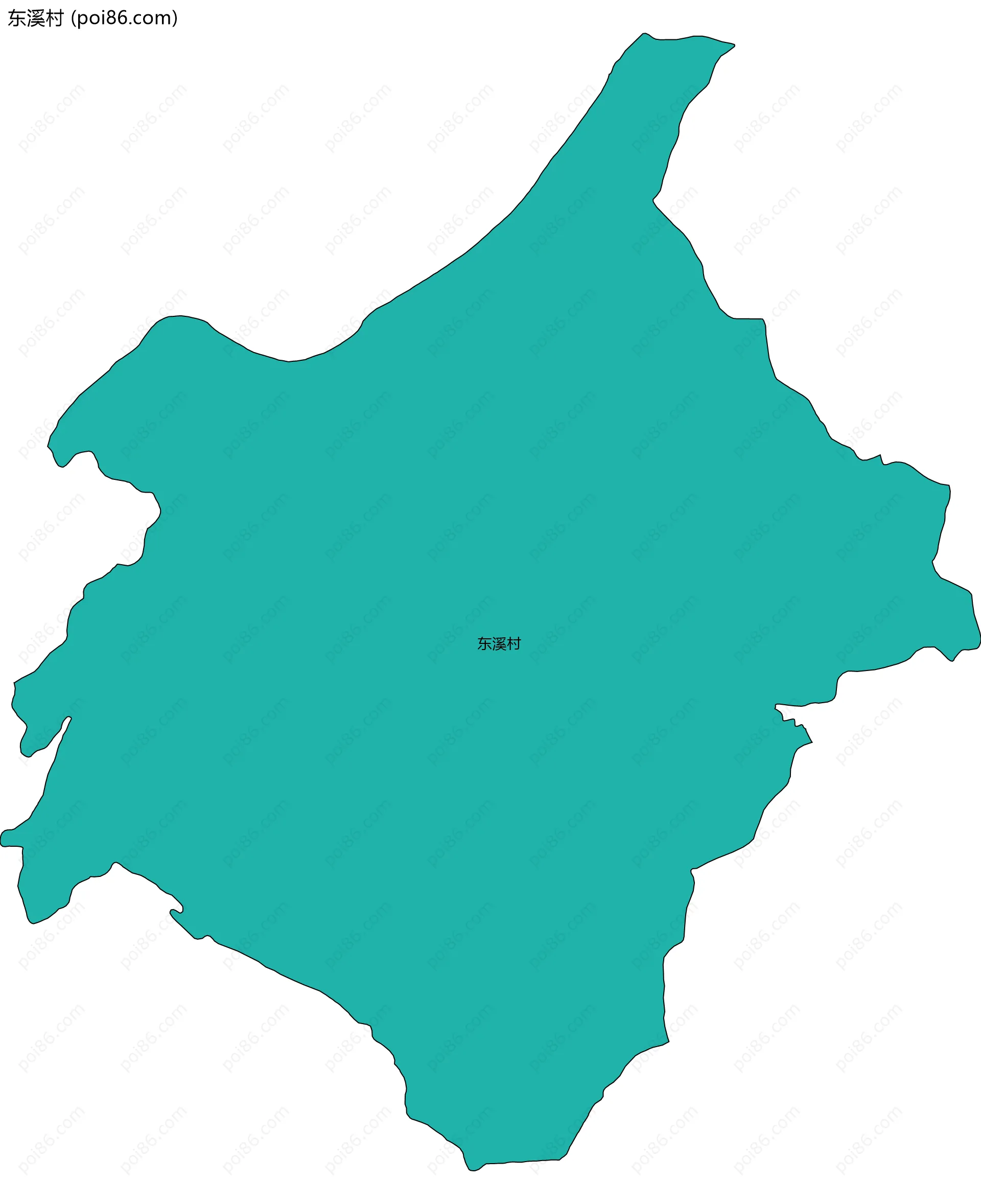 东溪村边界地图