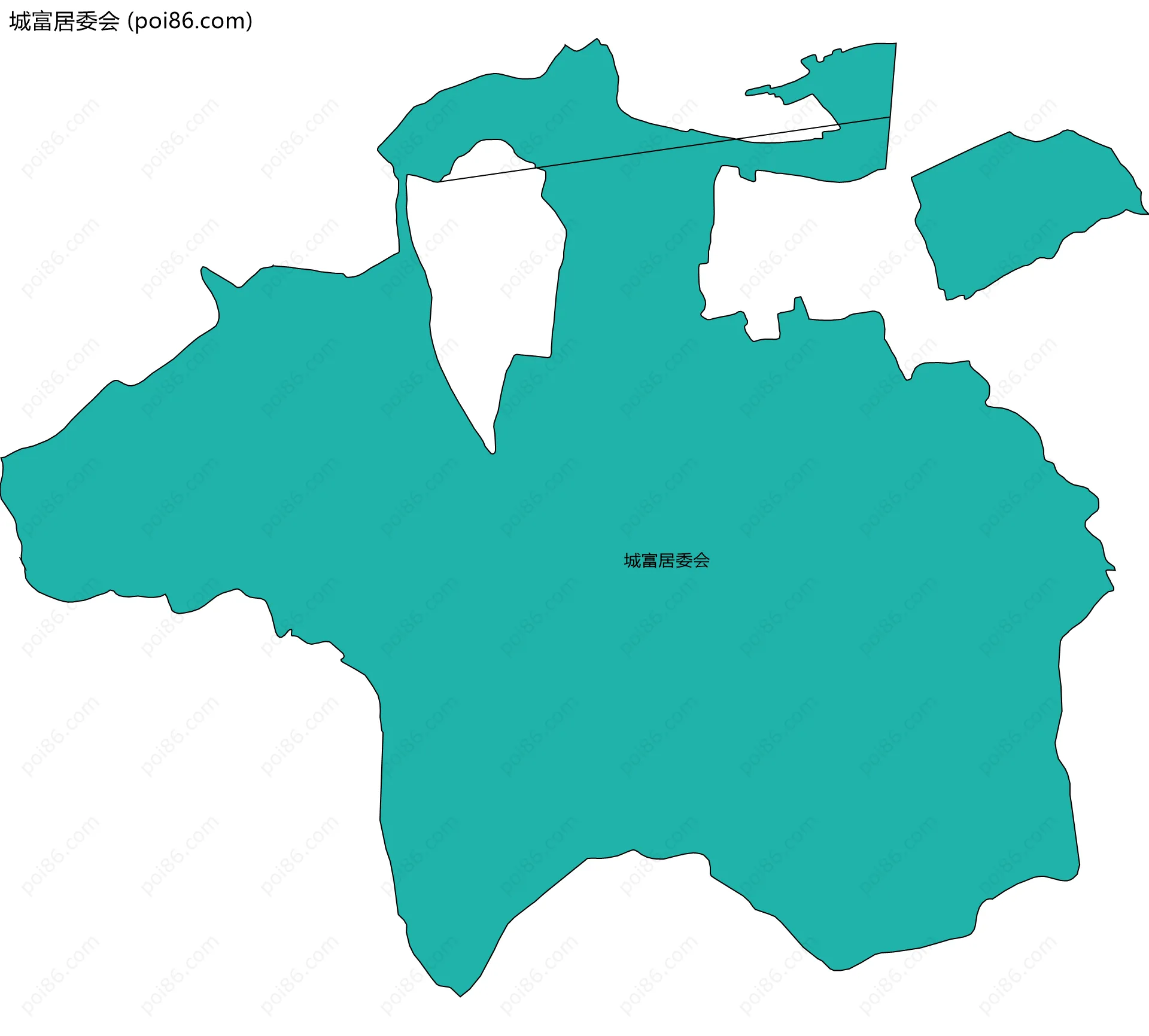 城富居委会边界地图